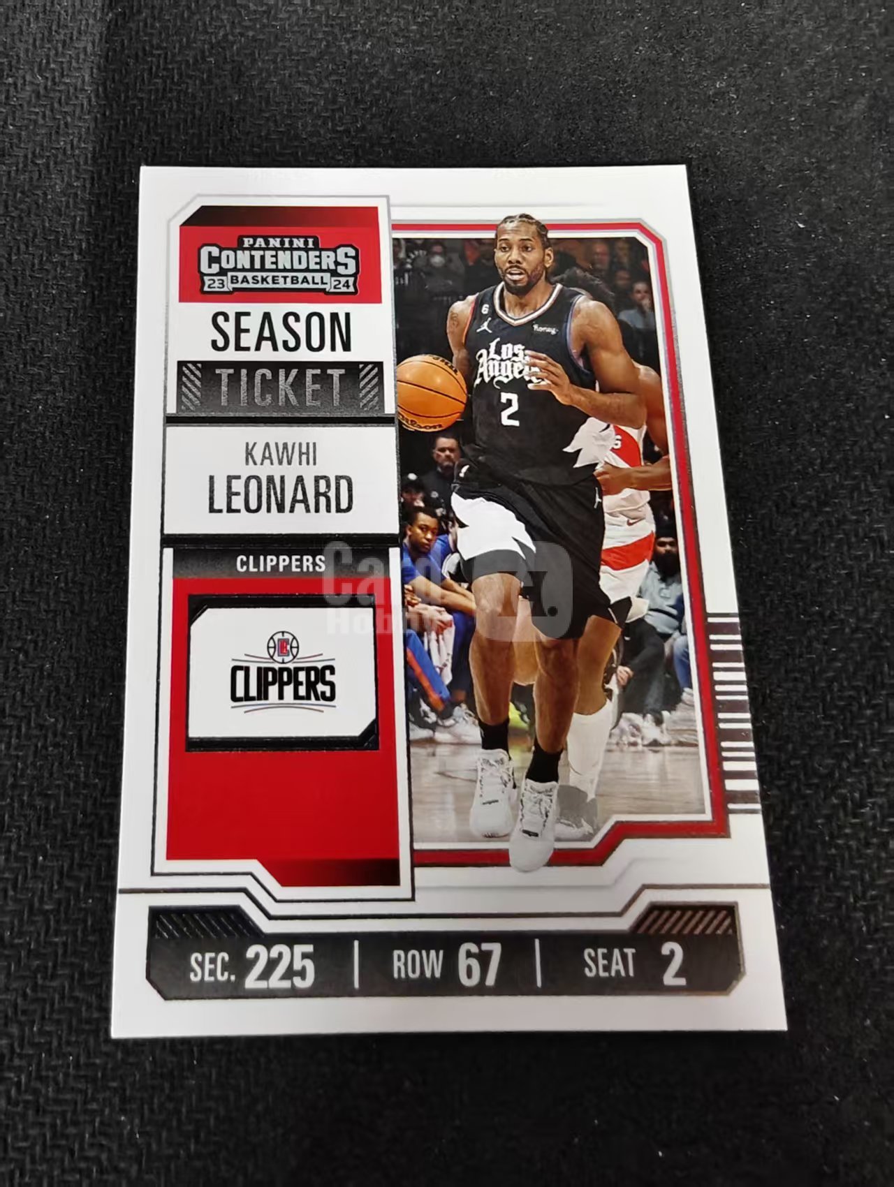 【可合并,不累计】2023-24 Panini Contenders Kawhi Leonard 科怀 伦纳德 快船 球票 边角瑕疵 #80