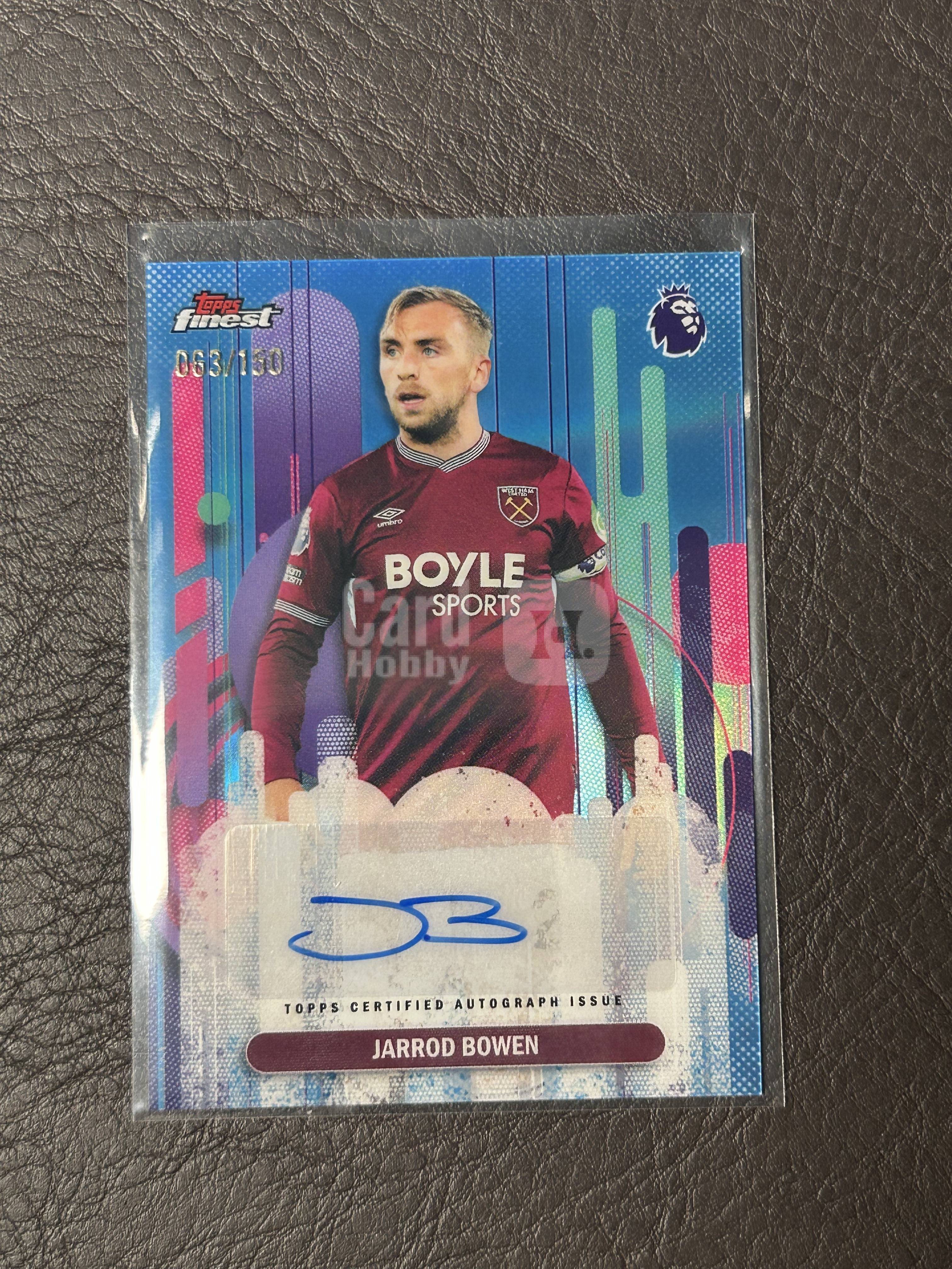 2026 Topps Finest Jarrod Bowen #FA-BO 英超 西汉姆联 豹纹 鲍文 蓝折 /150编