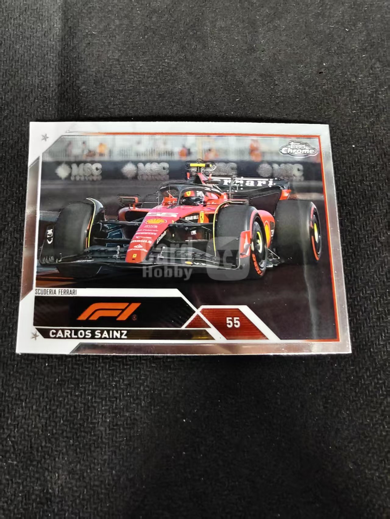 2023 Topps Chrome F1 Carlos Sainz 卡洛斯 赛恩斯 法拉利车队 划痕 边角瑕疵 #20