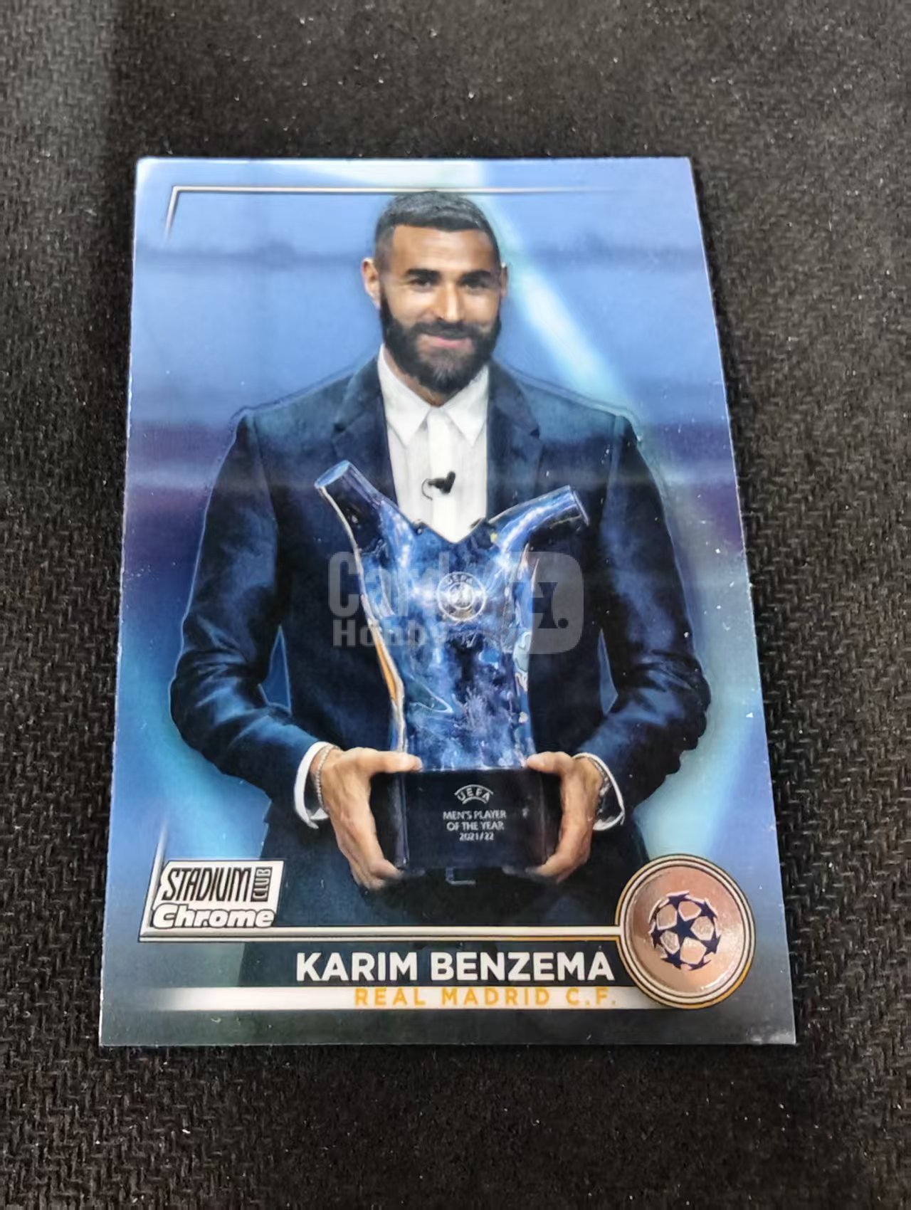 【可合并,不累计】2023 Topps Stadium Club Chrome Karim Benzema 本泽马 皇马 欧冠 竞技场 不保卡品 介意勿拍 #3