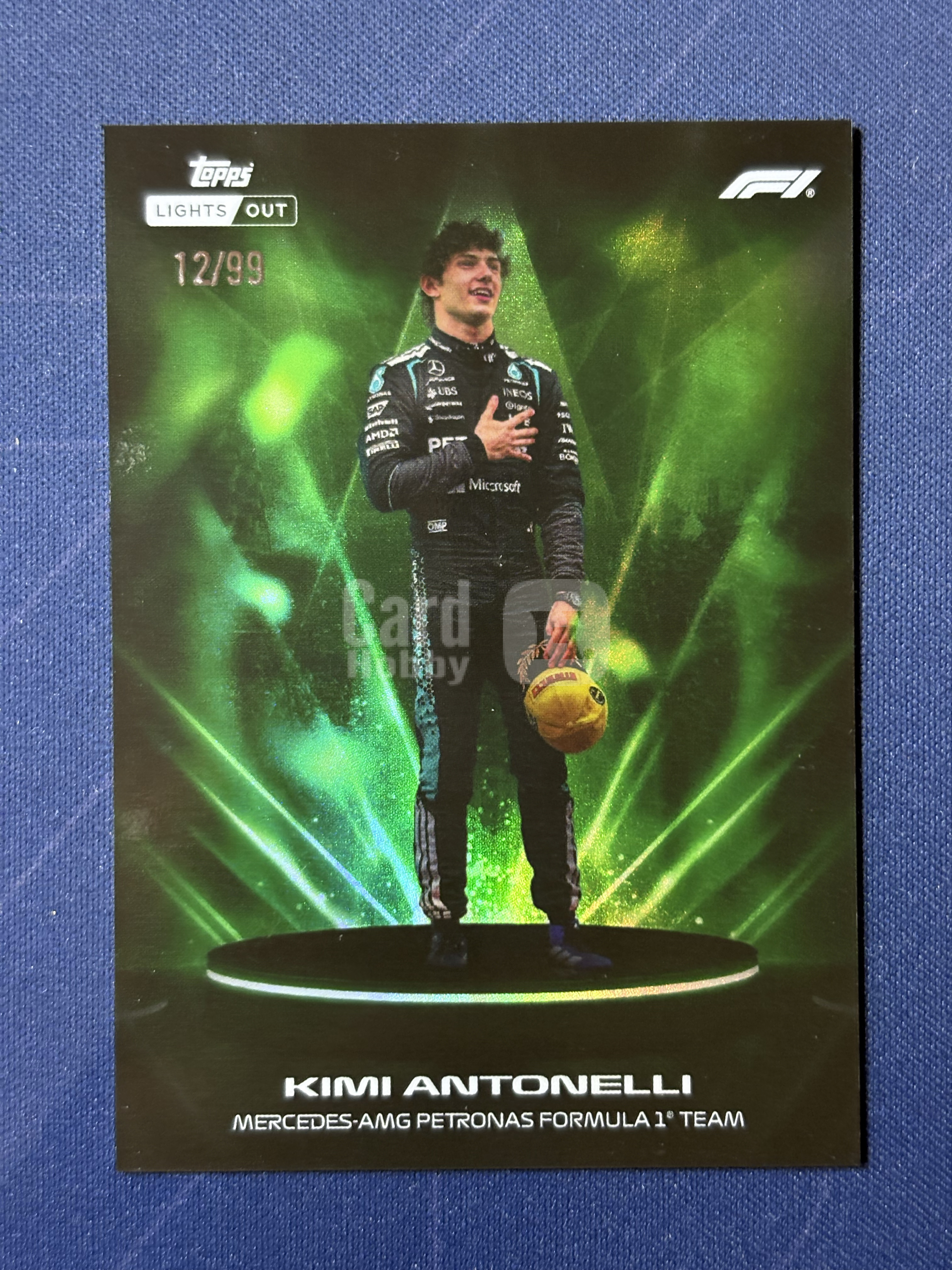 2026 Topps Lights Out Kimi Antonelli 【爆爆代卖】F1 熄灯 基米 安东内利 12/99编 绿折 梅赛德斯奔驰 车队 Lumina 高光时刻 特卡 卡品如图 #冷哥