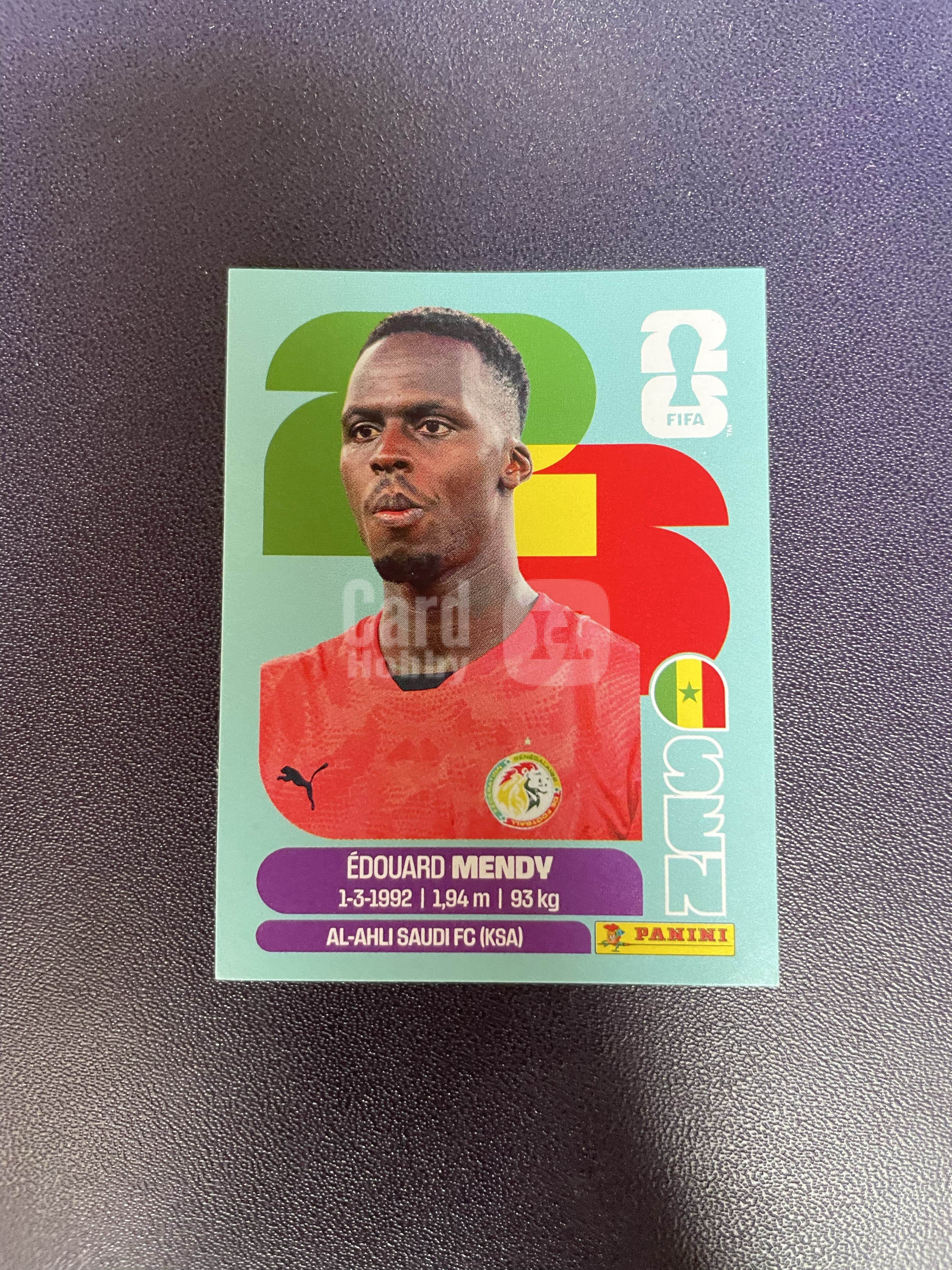 2026 Panini 世界杯 Edouard Mendy 爱德华 门迪 塞内加尔 凑套编号SEN2 世界杯 贴纸 世界杯贴纸 卡品不保仅合并当天 大博