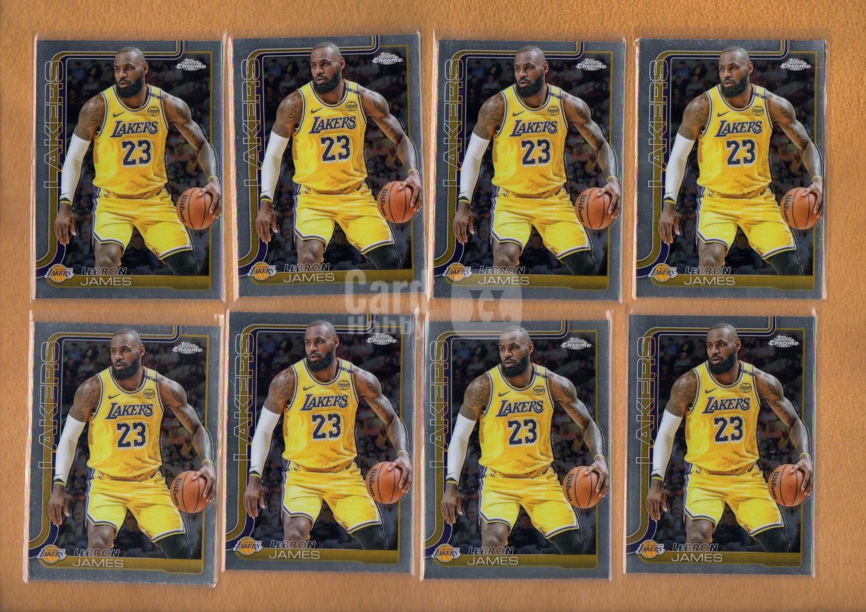 2025-26 Topps Chrome LeBron James #127 勒布朗詹姆斯8张一起卡淘