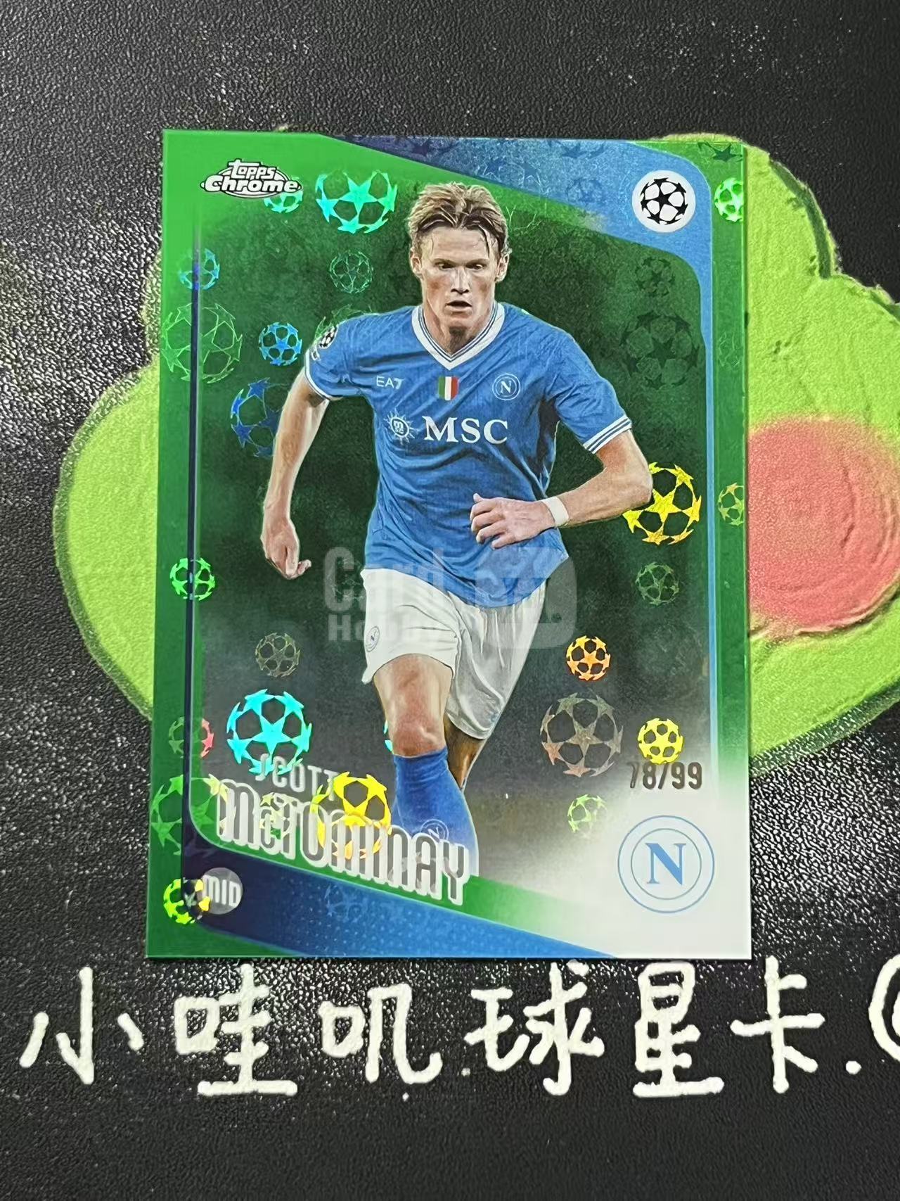 2026 Topps Chrome Scott McTominay 欧冠 那不勒斯 麦克托米奈 99编 摄政街独占 微瑕如图【ZYP代拍】羽羽
