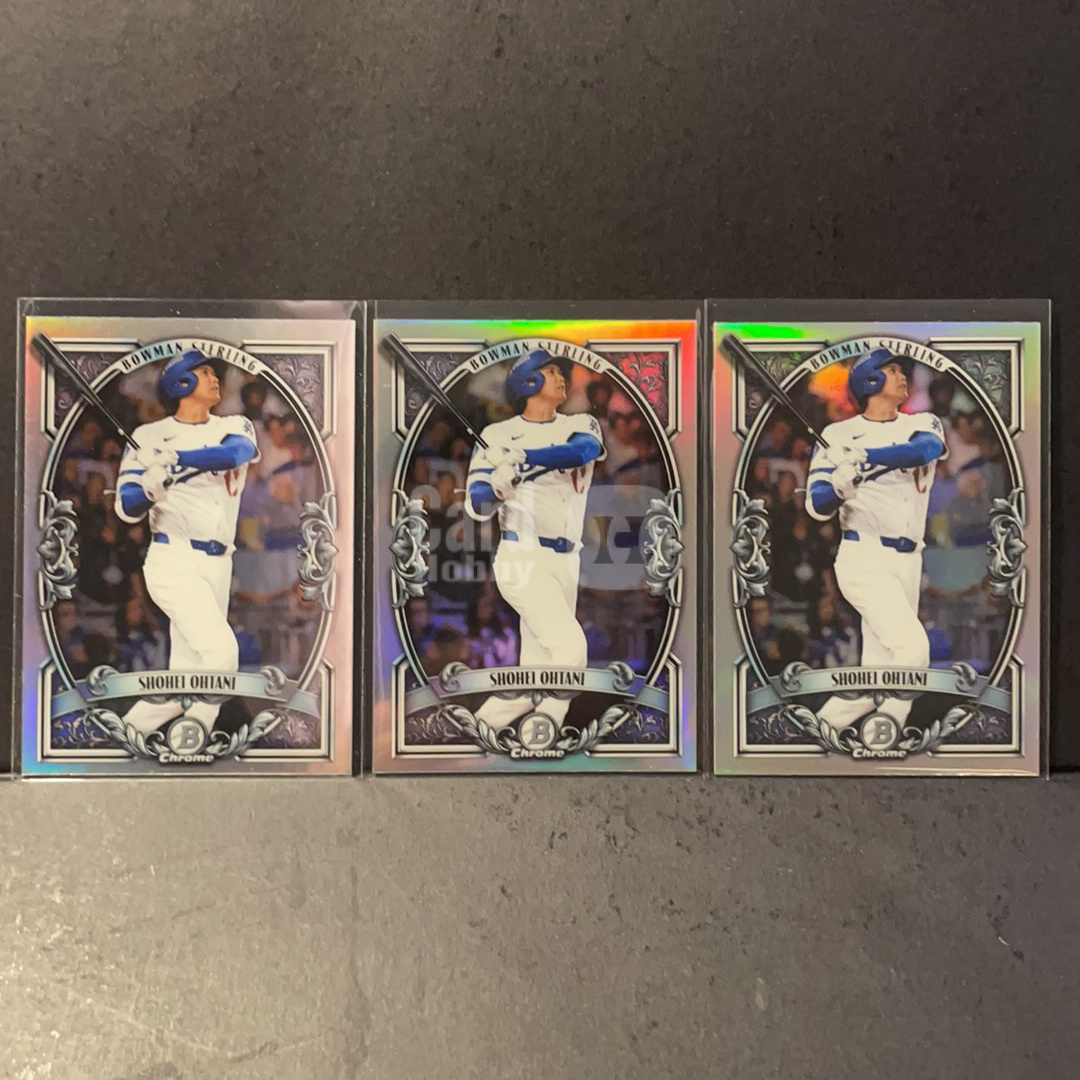 2026 Topps Bowman Shohei Ohtani RC 大谷翔平 谷子 洛杉矶道奇Sterlling画框折射特卡3张打包 2026 Topps Chrome BowmanBaseball