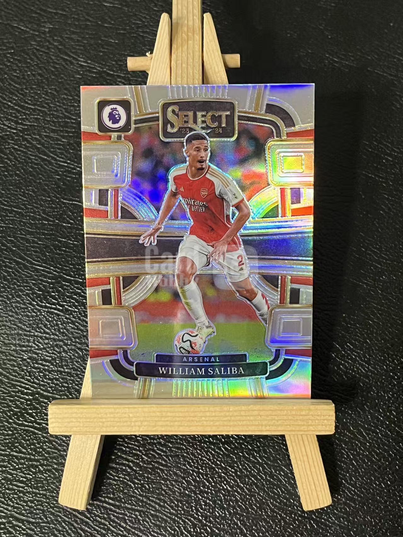 2023-24 Panini Select William Saliba 萨利巴 阿森纳 银折 实卡精美 卡品如图 LA-2