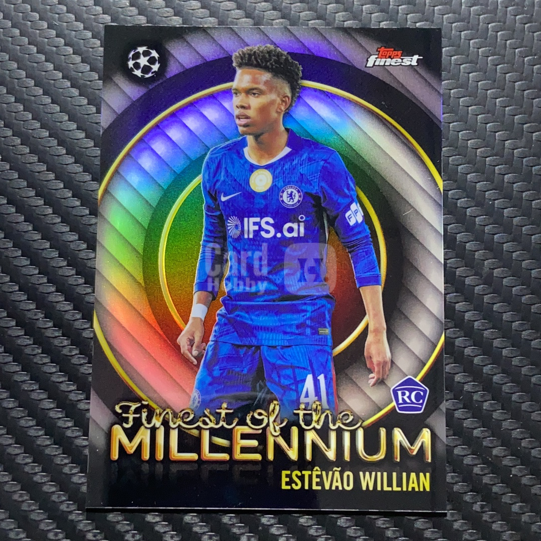 2026 Topps Finest 卡品如图(一哥) ESTEVAO WILLIAN RC 欧冠 切尔西 埃斯特旺 威廉 旺仔 RC 新秀 银折 千禧年最佳球星特卡 Finest of the Mil