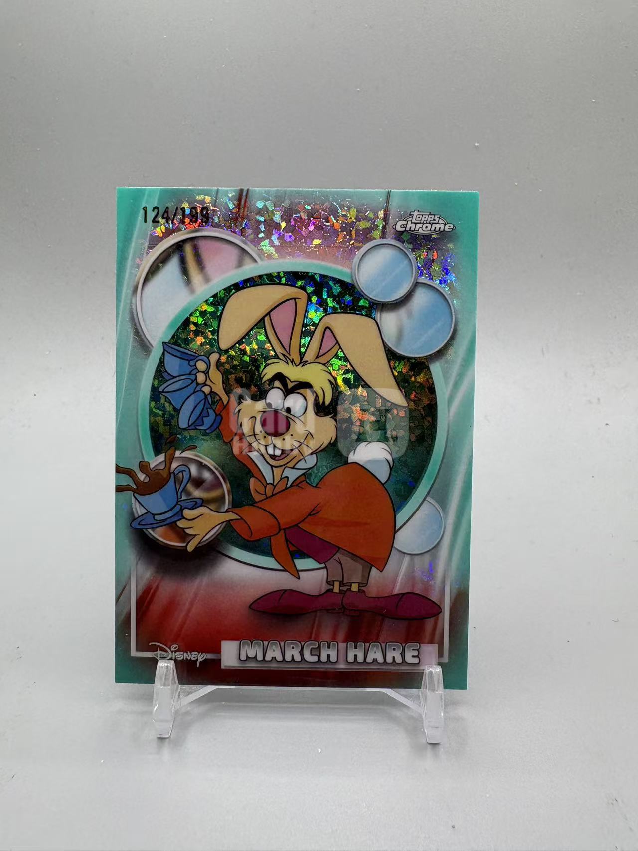 2026 Topps Disney march hare 【灰灰代拍】迪士尼 chrome 三月兔 青碎点折 199编 joe