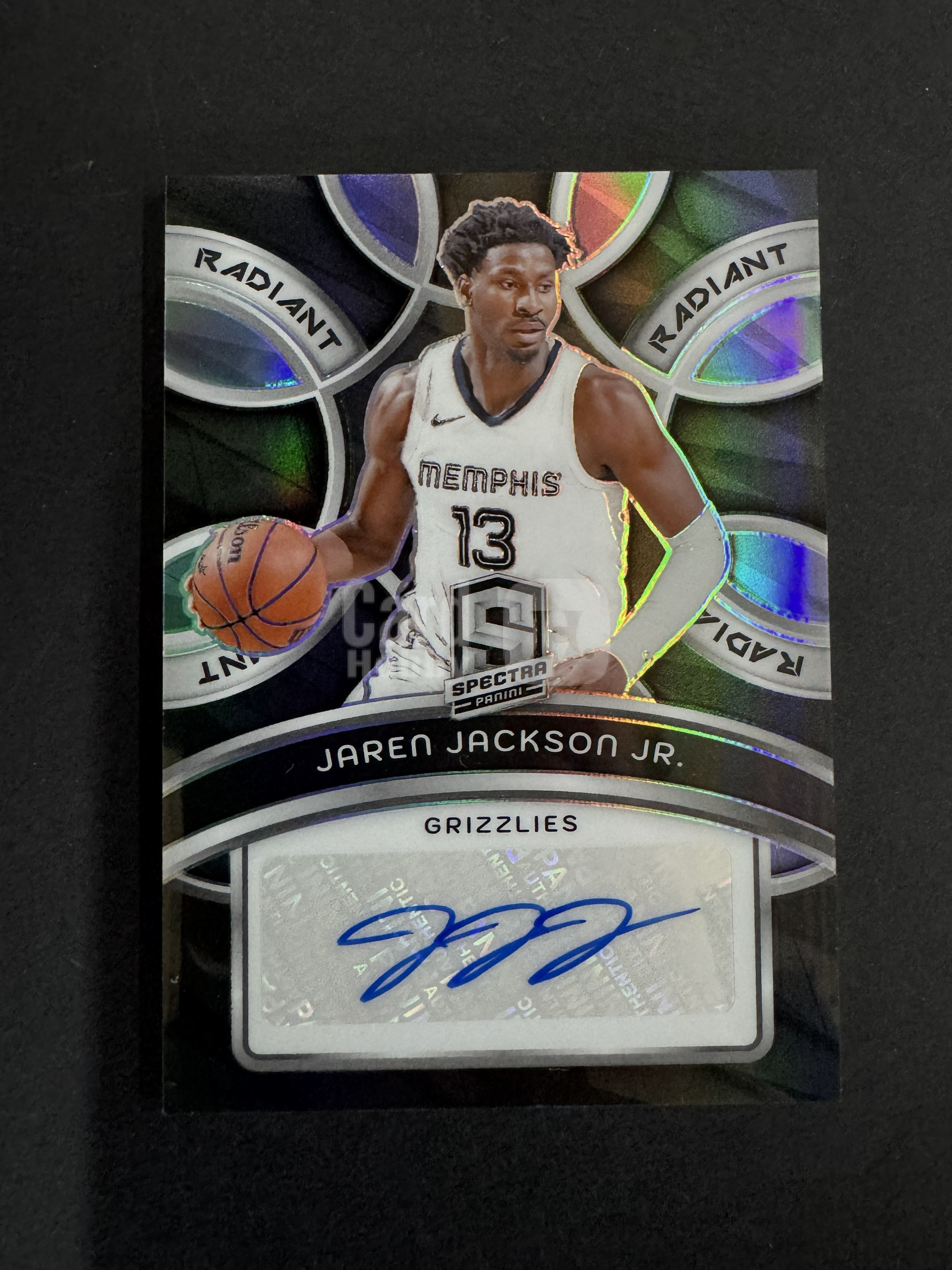 2023-24 Panini Spectra Jaren Jackson Jr. #RS-JJJ 小贾伦 杰克逊 光谱 签字 46/75编 贴签 卡品如图