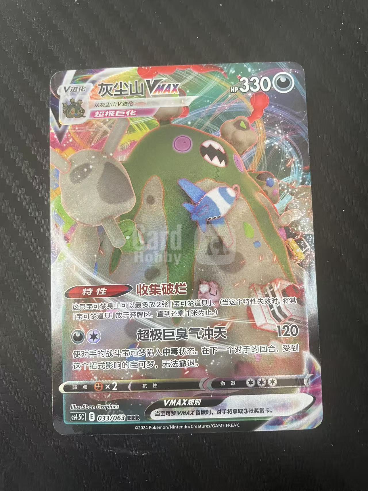 2024 Pokemon TCG 1 灰尘山VMAX chs 宝可梦 简中 木水拍卖 206