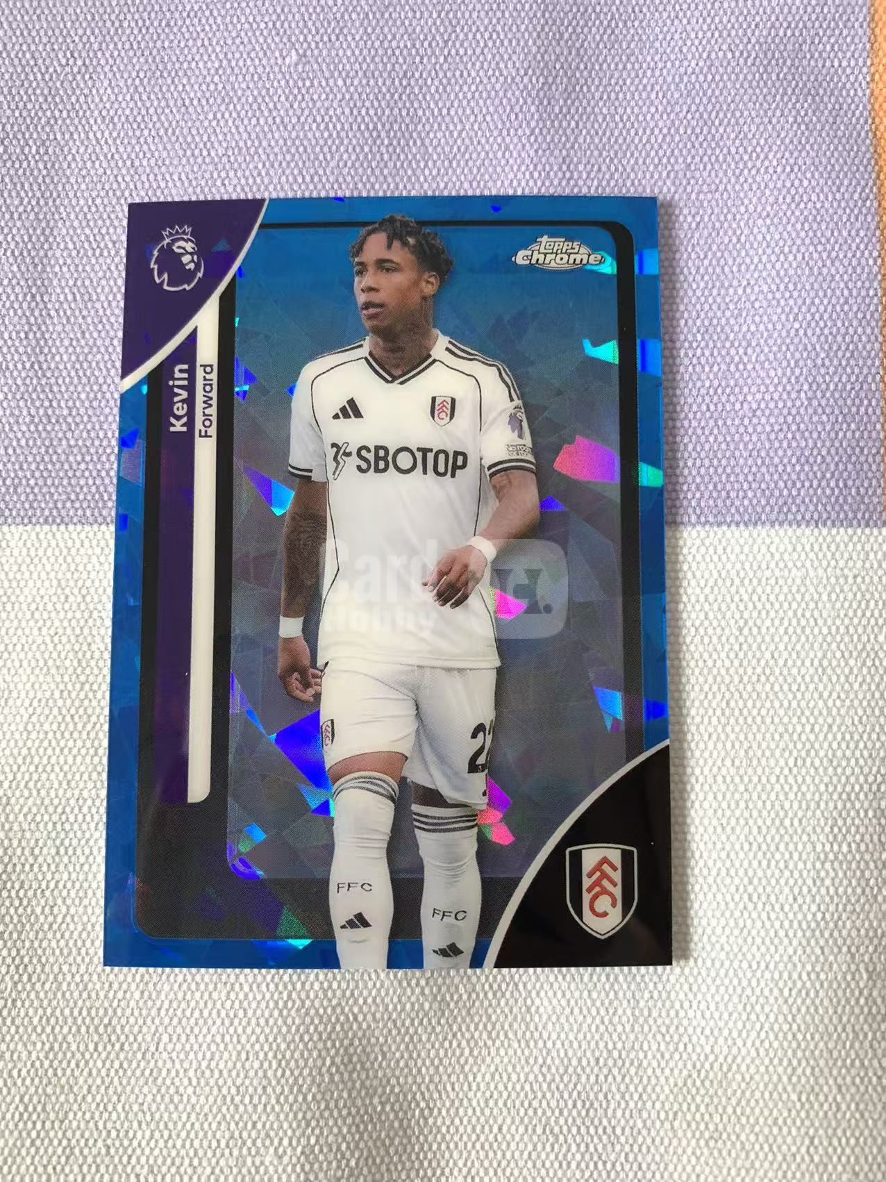 2026 Topps Chrome Kevin 凯文 富勒姆 蓝碎冰折 蓝宝石 英超 银折 实卡精美 收藏必备 卡品如图 小雪