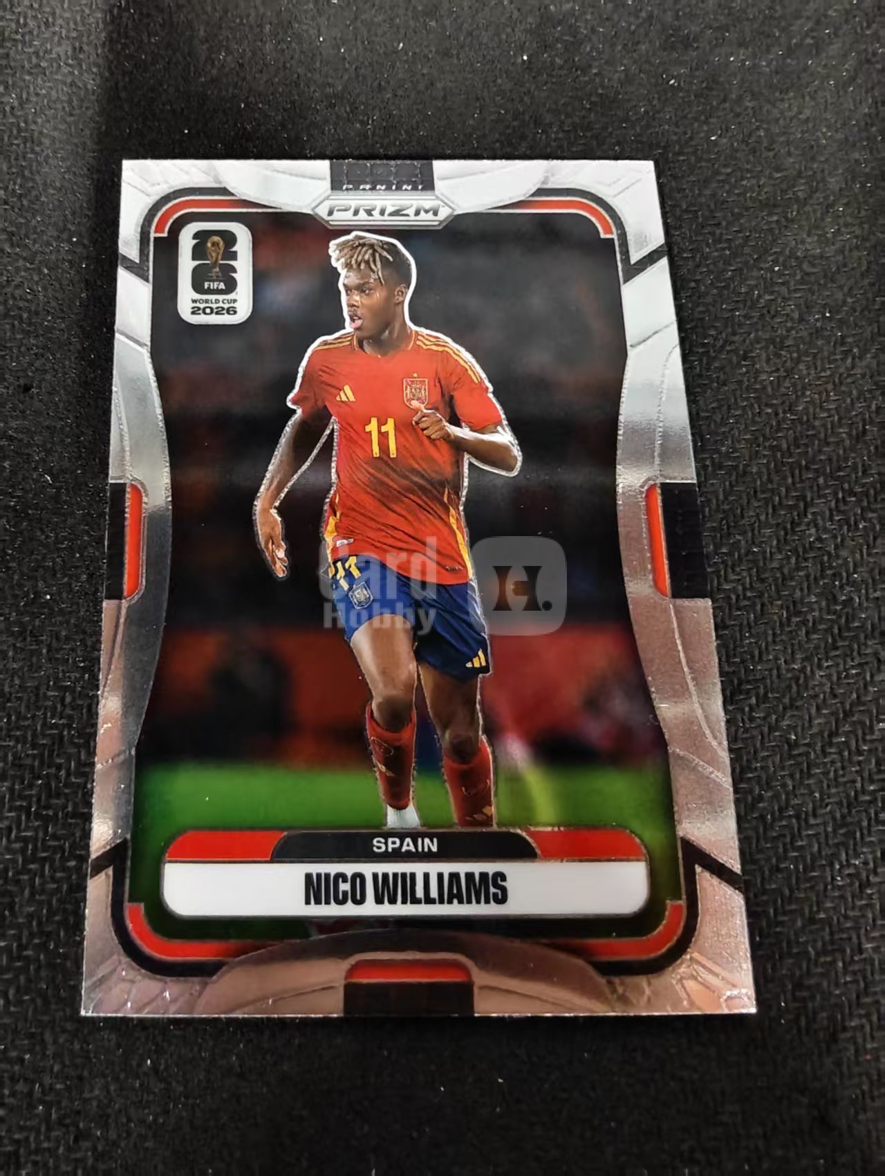 2026 Panini World Cup Prizm Nico Williams 尼科 威廉姆斯 毕尔巴鄂竞技 西班牙 PZ世界杯 划痕 边角瑕疵#78