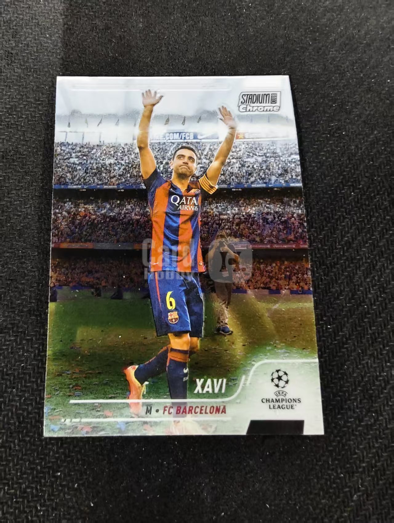 【可合并,不累计】2022 Topps Stadium Club Chrome Xavi 巴塞罗那 巴萨 哈维 竞技场 欧冠 划痕 边角瑕疵 #6