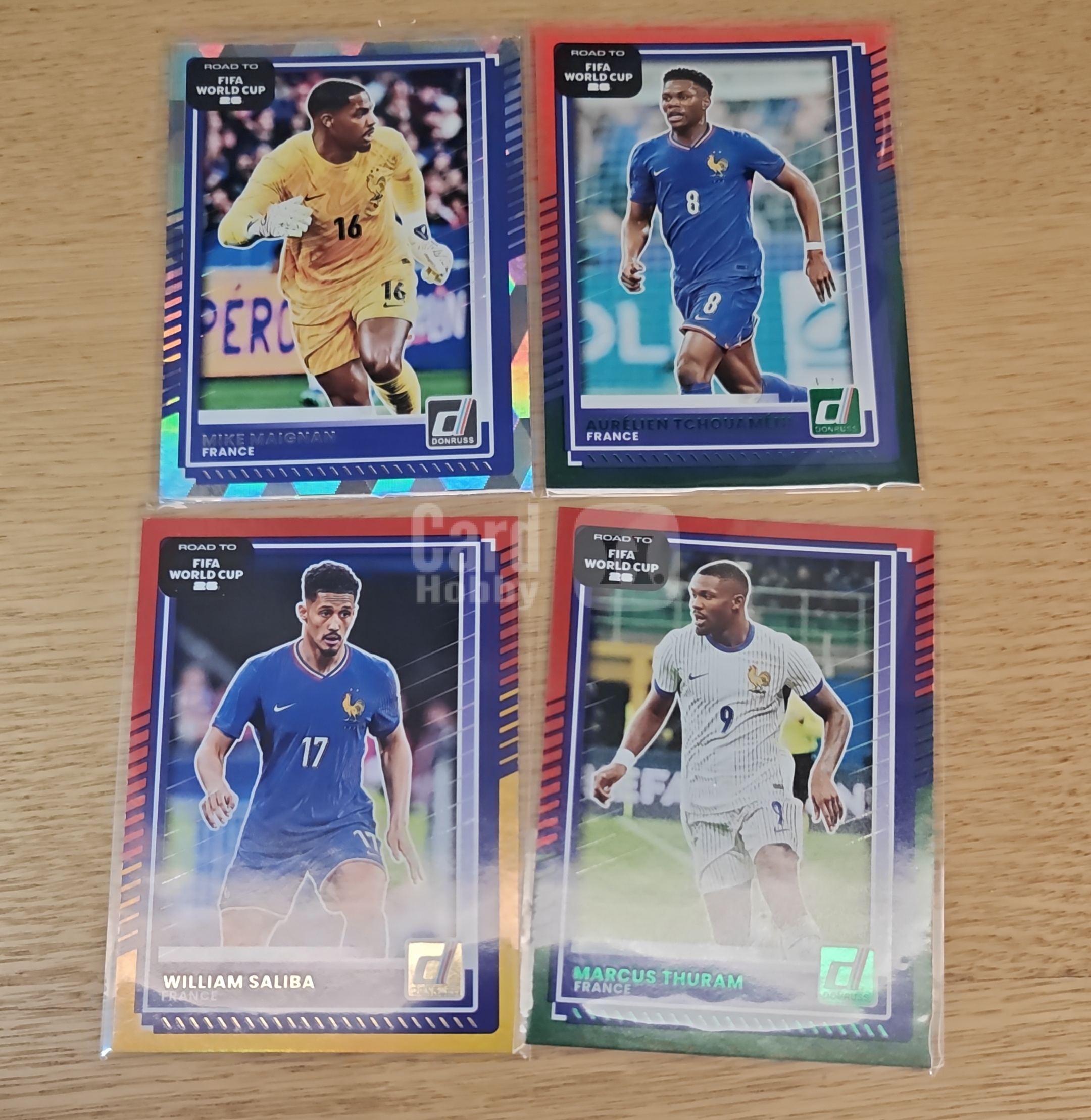 2026 Panini Donruss William Saliba 迈尼昂 萨利巴 图拉姆 楚阿梅尼 皇马 阿森纳 法国 lot 4张 11