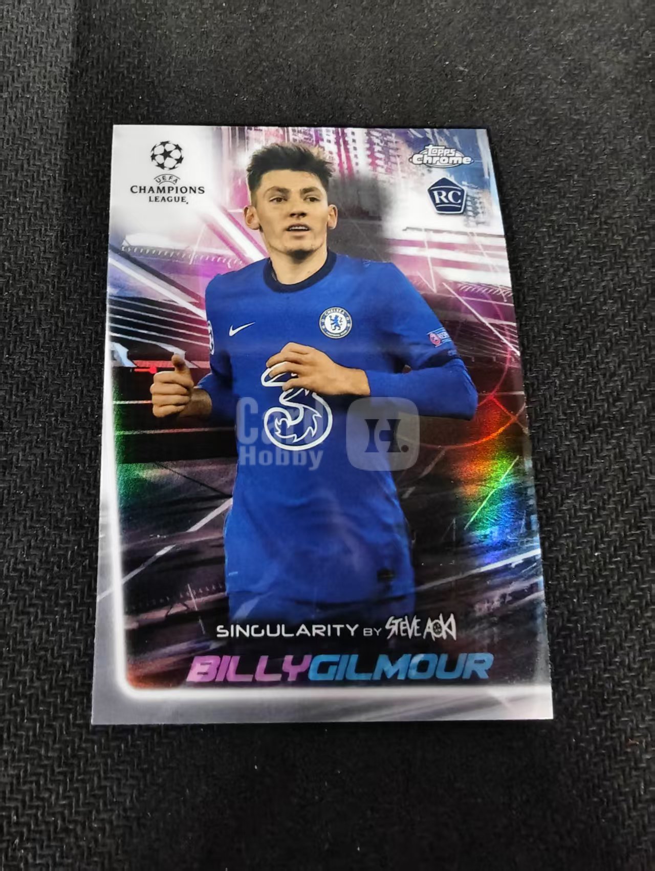 【可合并,不累计】2021 Topps Chrome Billy Gilmour 吉尔莫 切尔西 新秀 RC 欧冠 银折 划痕 边角瑕疵