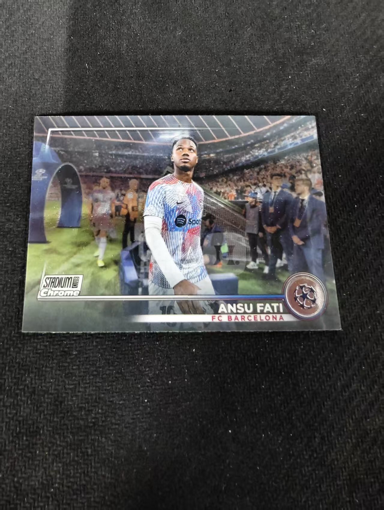【可合并,不累计】2023 Topps Stadium Club Chrome Ansu Fati 法蒂 巴萨 欧冠 竞技场 不保卡品 介意勿拍 #48