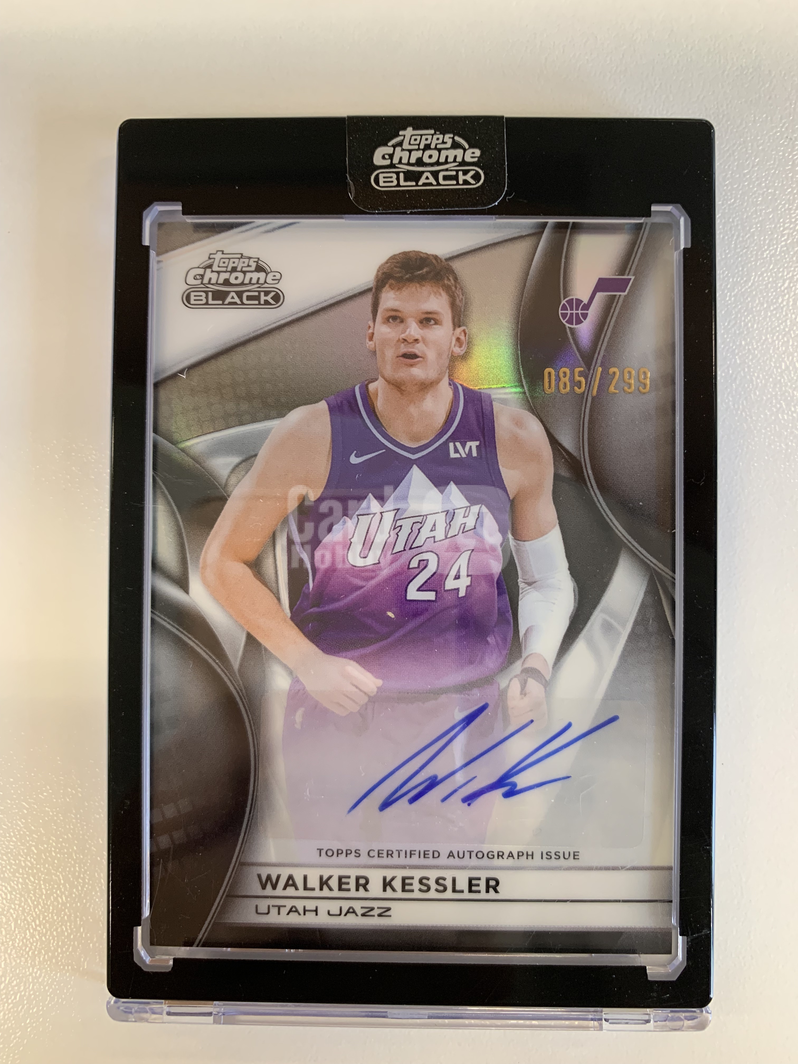 2025‑26 Topps Chrome Black Walker Kessler 沃克凯斯勒 签字 299编 爵士去湖人 原封砖小划痕 SBX