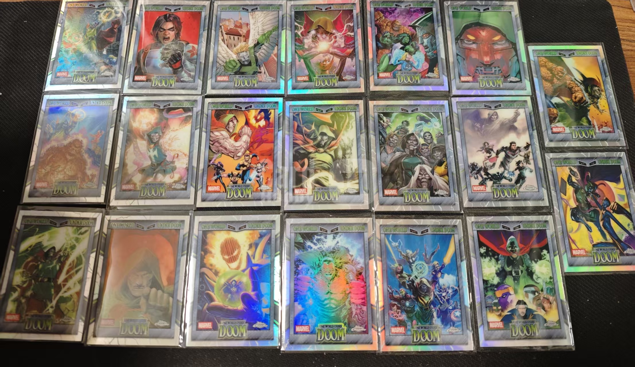 2026 Topps Chrome World Under Doom 【有品代卖】漫威 MARVEL 毁灭博士统治世界 杜姆博士 特卡 1套20张打包 值得收藏 折射 卡品如图/sushi