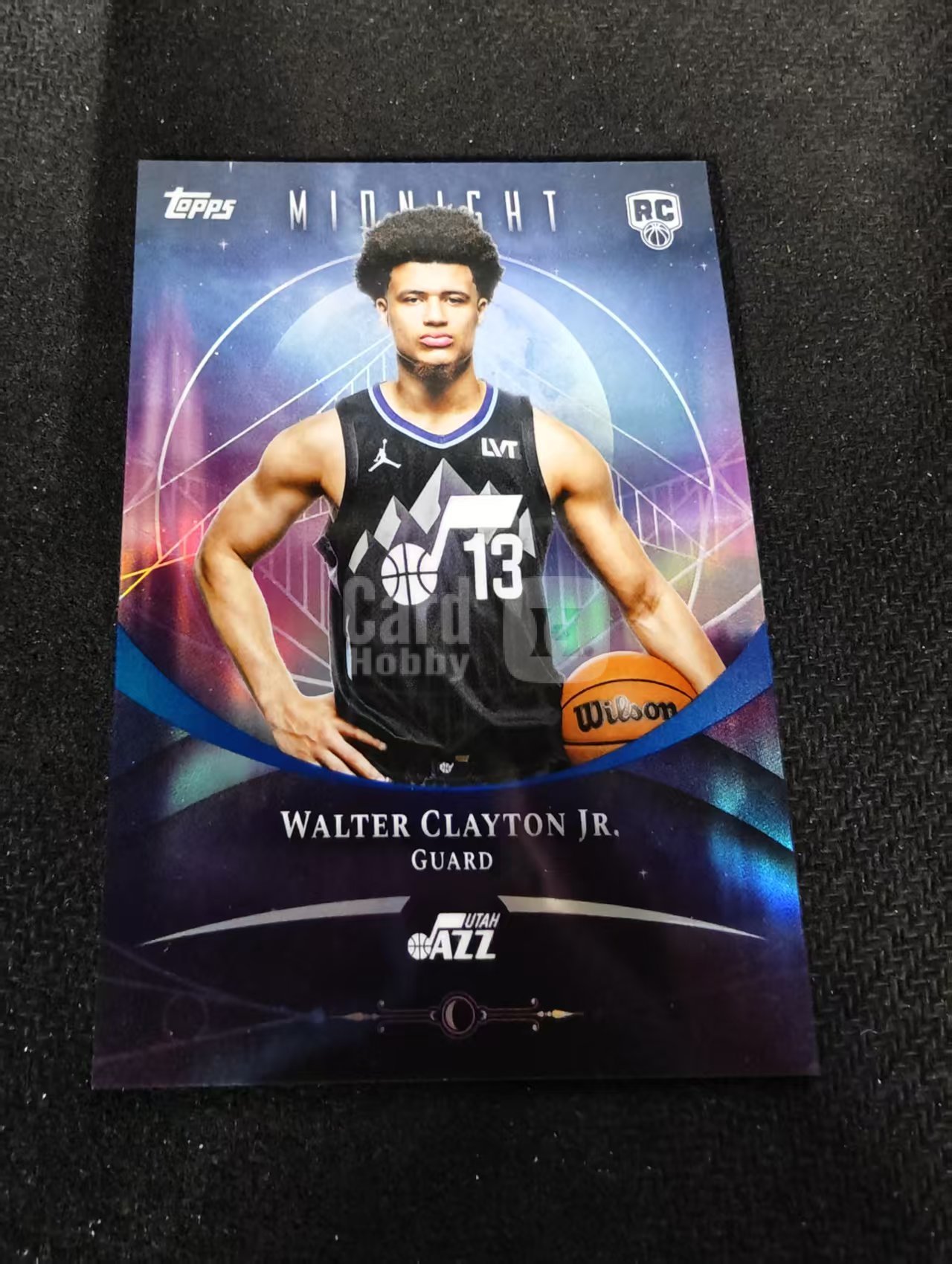 2025-26 Topps Mionight Walter Clayton Jr. RC 午夜 爵士 沃尔特克莱顿 新秀 折射 瑕疵如图