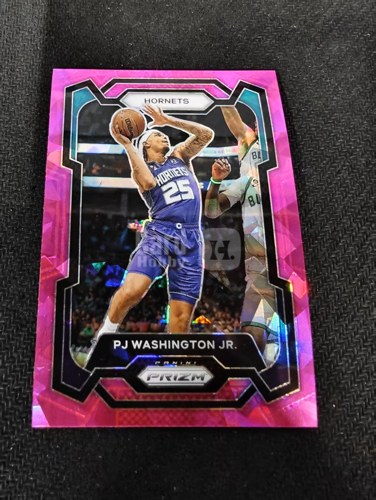 2023-24 Panini Prizm PJ Washington Jr. PZ PJ 华盛顿 黄蜂 粉碎冰 PZ 划痕 边角瑕疵 #117