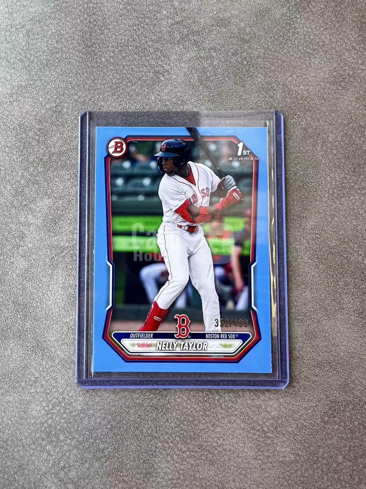 5902【330球星卡实体店代卖】2026 Topps Bowman NELLY TAYLOR 内利泰勒 1st BASE 352/499编 红袜 仅顺丰寄付(HZZZ)
