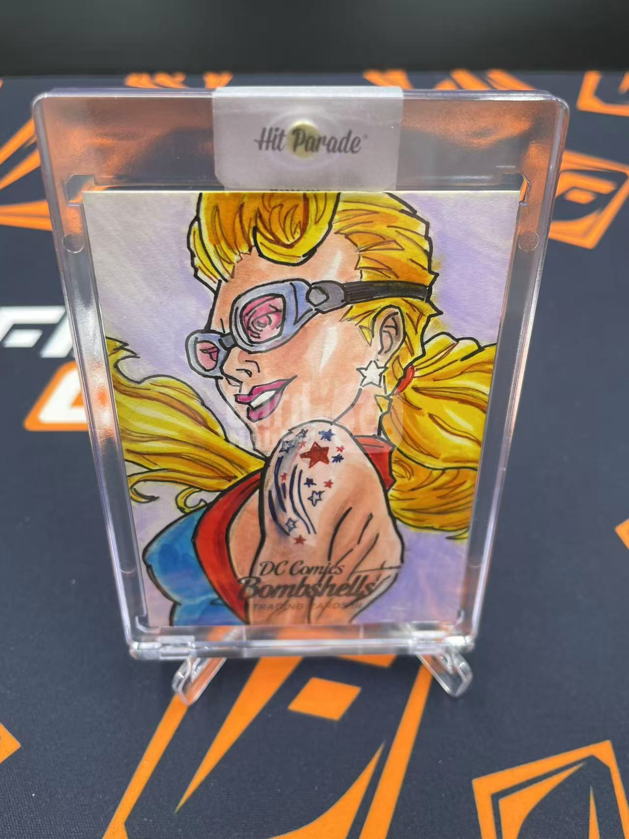 2019 DC Universe Cryptozoic Bombshells 炮火佳丽2 手绘卡 Sketch 【缇缇代拍】 1/1编 逐星女 Stargirl 画师 亲笔签名 值得收藏 天空城