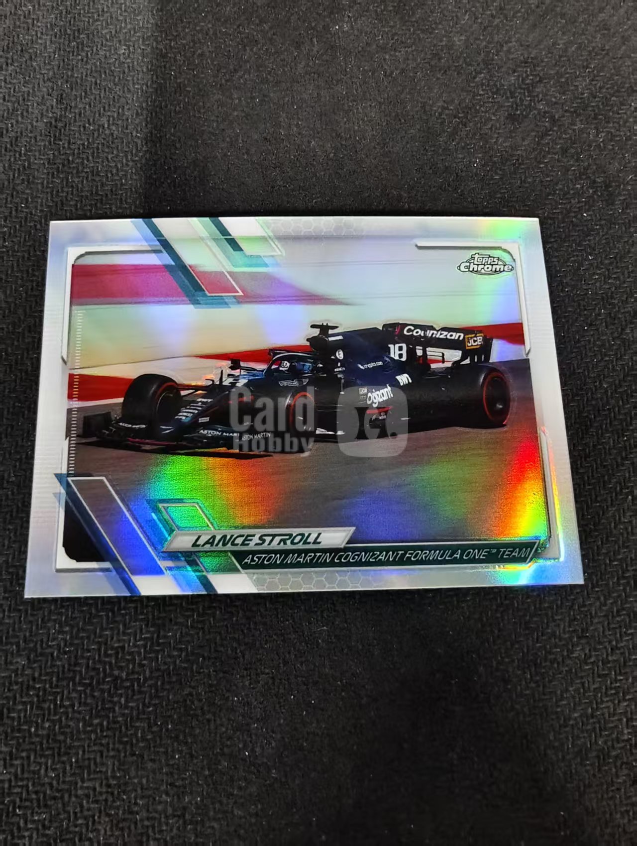 2021 Topps Chrome F1 Lance Stroll 兰斯 斯托尔 银折 划痕 边角瑕疵 #103