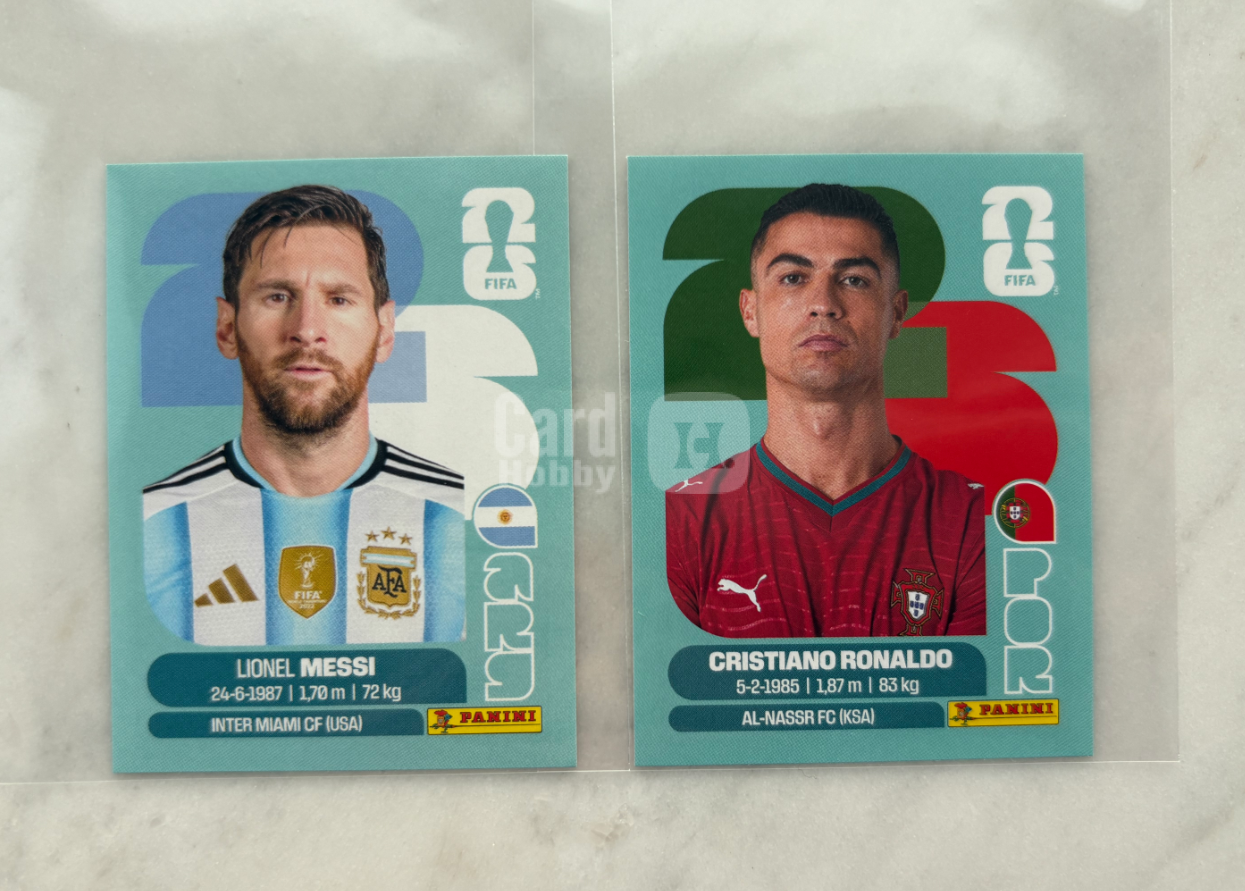 2026 Panini World Cup Cristiano Ronaldo C罗 梅西 世界杯贴纸 绝代双骄 收藏必备 世界杯起飞