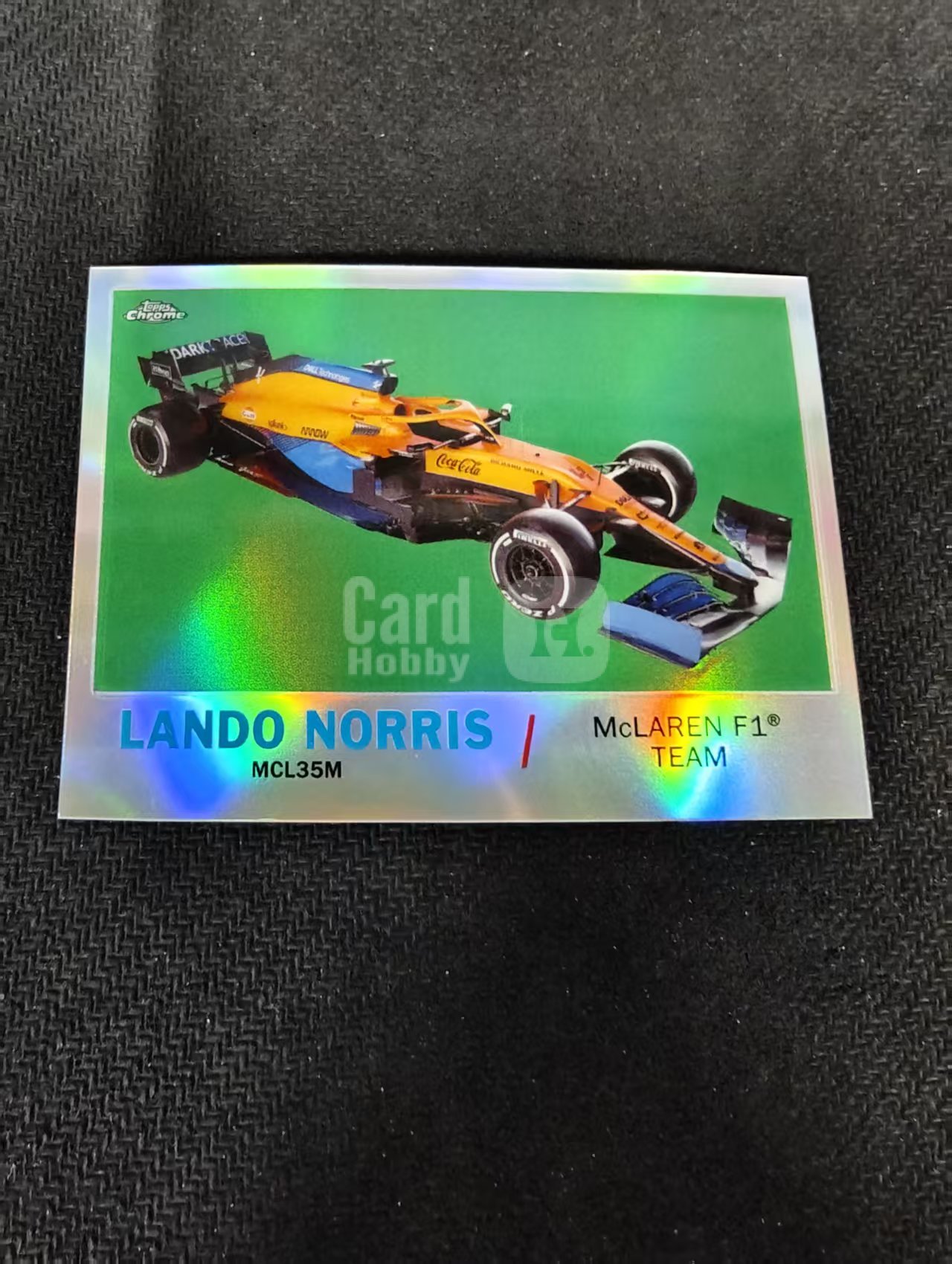 2021 Topps Chrome Lando Norris 兰多 诺里斯 银折 F1 坑印 划痕 边角瑕疵 #LN