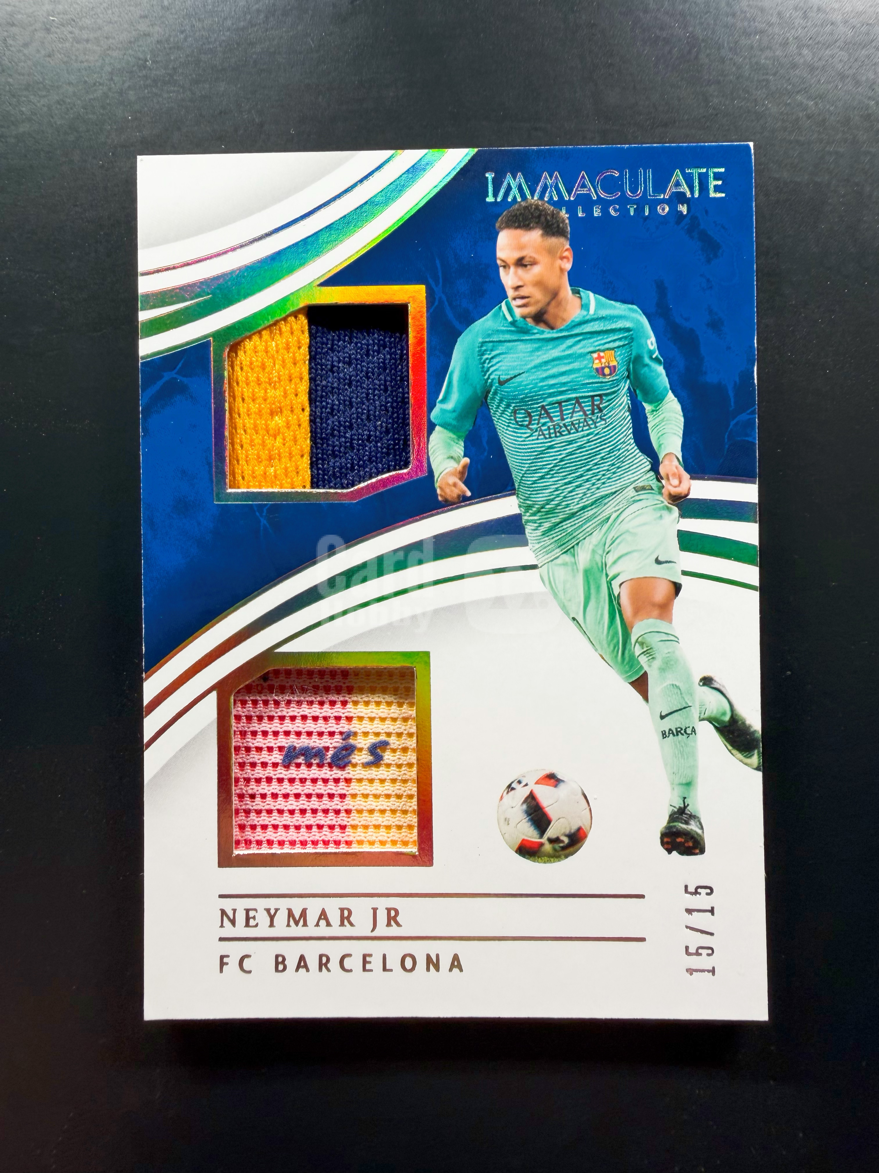2017 Panini Immaculate Neymar IMM 内马尔 15/15编 金版 球衣 暴力 切到“MES” 巴萨 巴塞罗那 FCB 巴黎巴西 不保卡品介意勿拍 梅西亚马尔好友 江枫拍卖