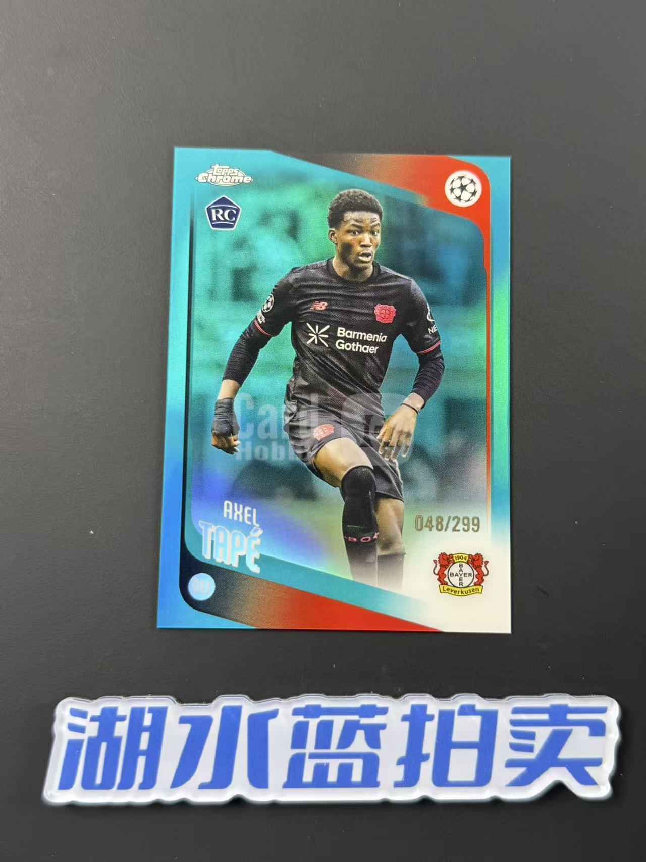 2026 Topps Chrome UEFA Axel Tape RC 阿克塞尔 塔佩 新秀 勒沃库森 欧战TC 青折 48/299编【湖水蓝拍卖】matt