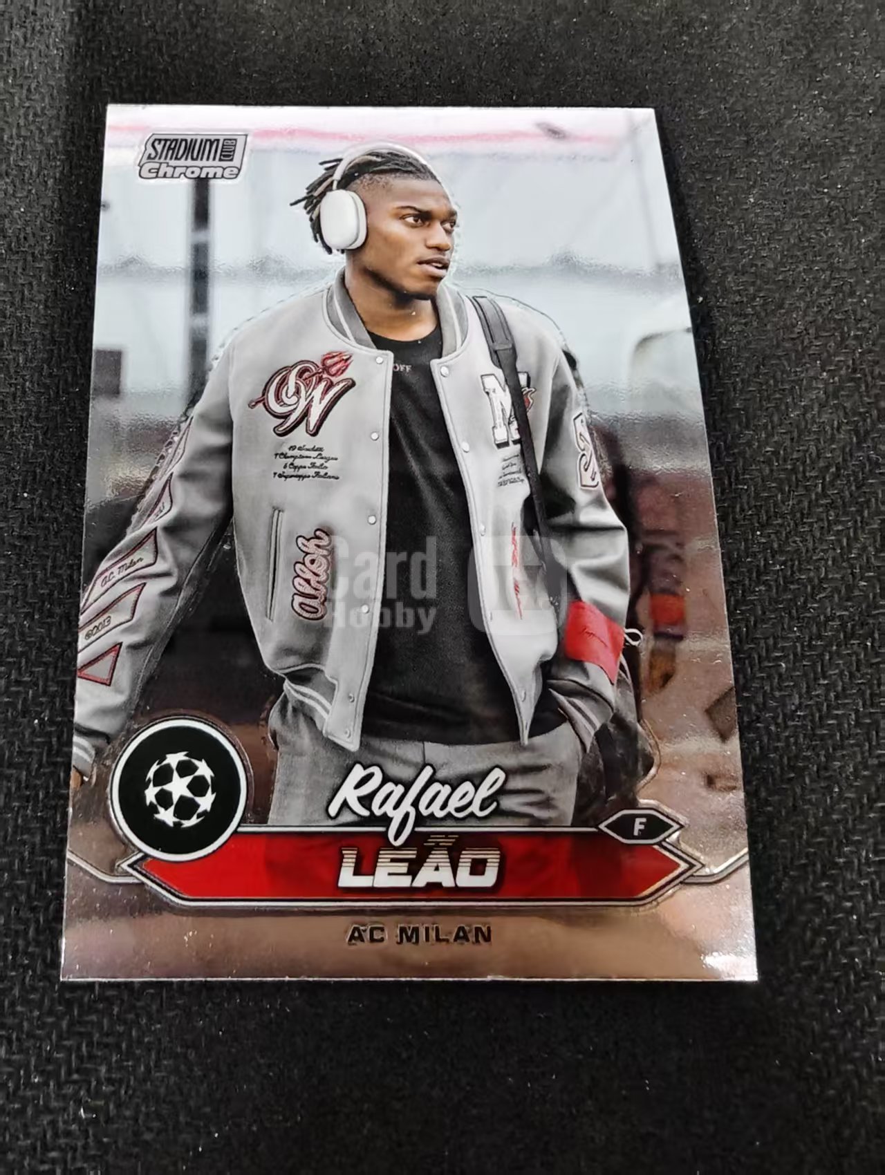 【可合并,不累计】2024 Topps Stadium Club Chrome Rafael Leao AC米兰 葡萄牙 莱奥 竞技场 欧冠 划痕 边角瑕疵 #22