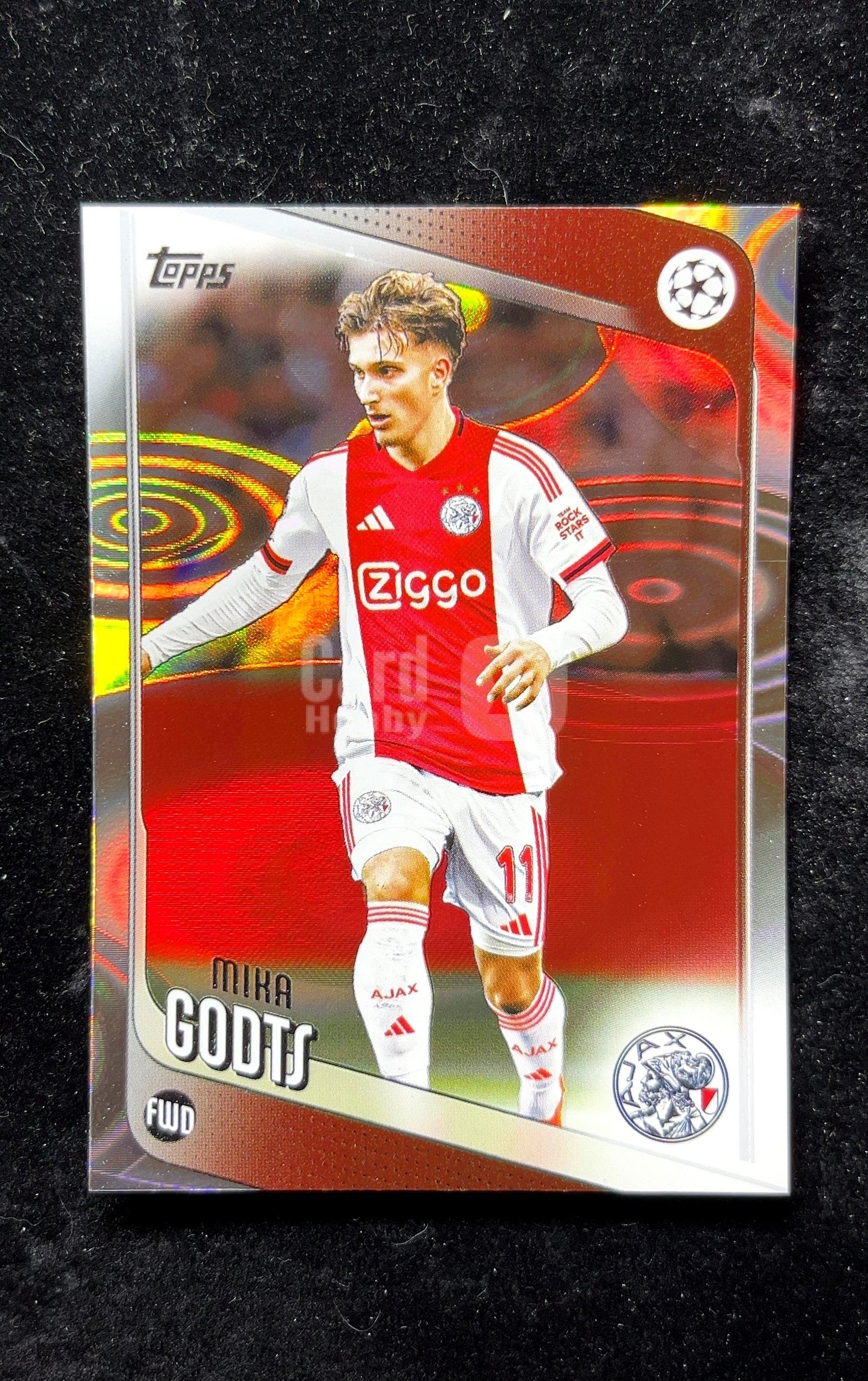 【小白1%代卖】2026 Topps Mika Godts 米卡·戈茨 银圈圈折 折射 卡品如图 高价值 #101 AFC Ajax 阿贾克斯 0626