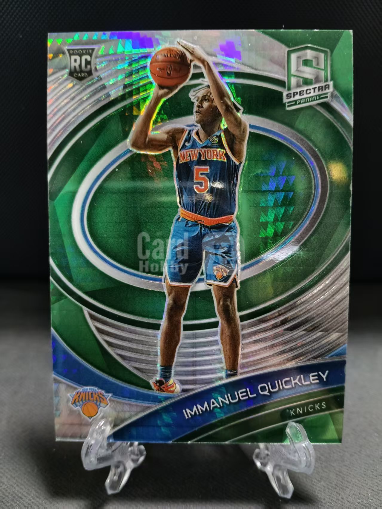2020-21 Panini Spectra Immanuel Quickley RC 新秀年 选秀年 RC 尼克斯 奎克利 脉冲折 折射 卡品如图