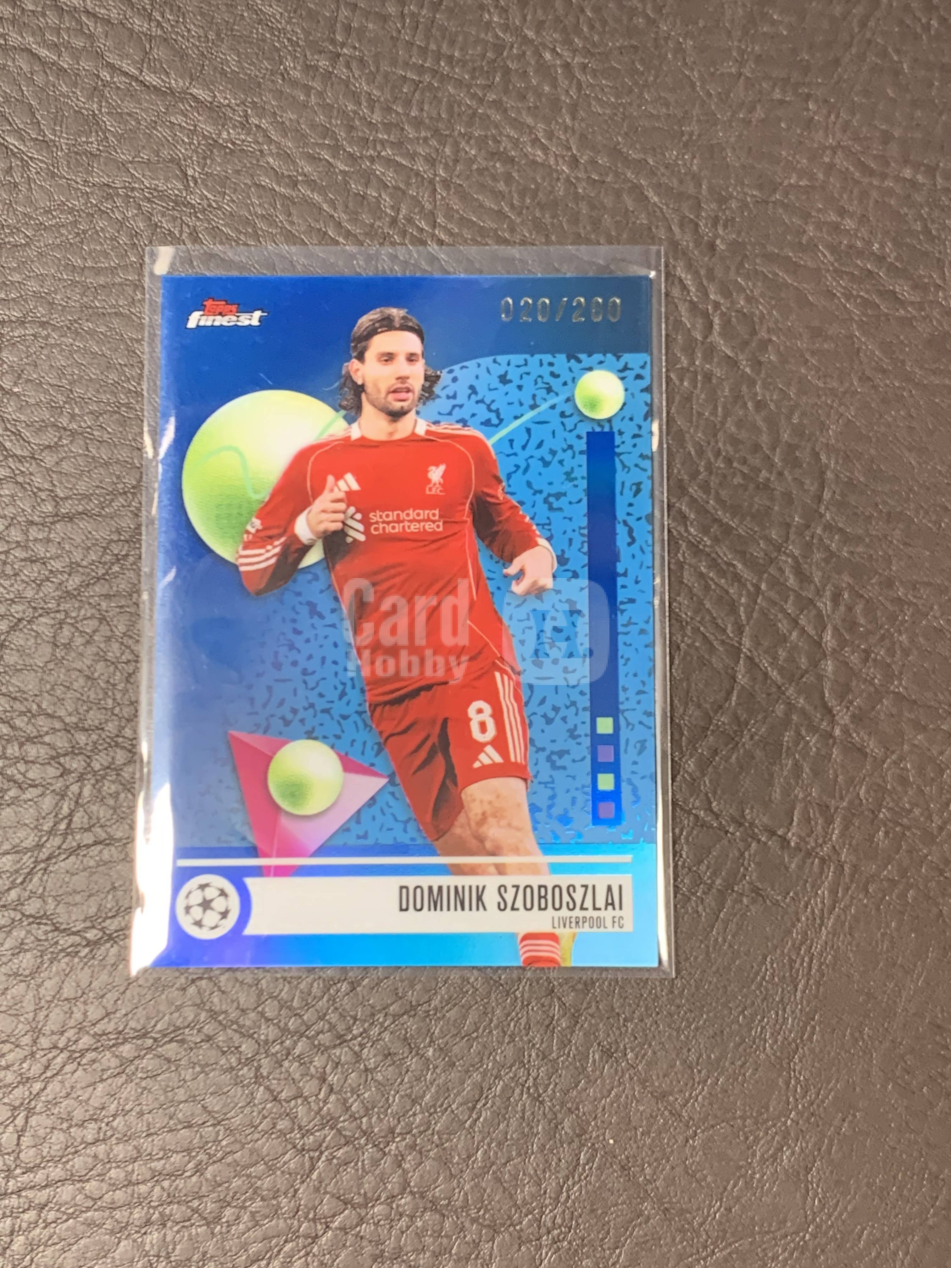 2026 Topps Finest Dominik Szoboszlai #165 欧冠 Base 20/200编 蓝折 索伯 利物浦