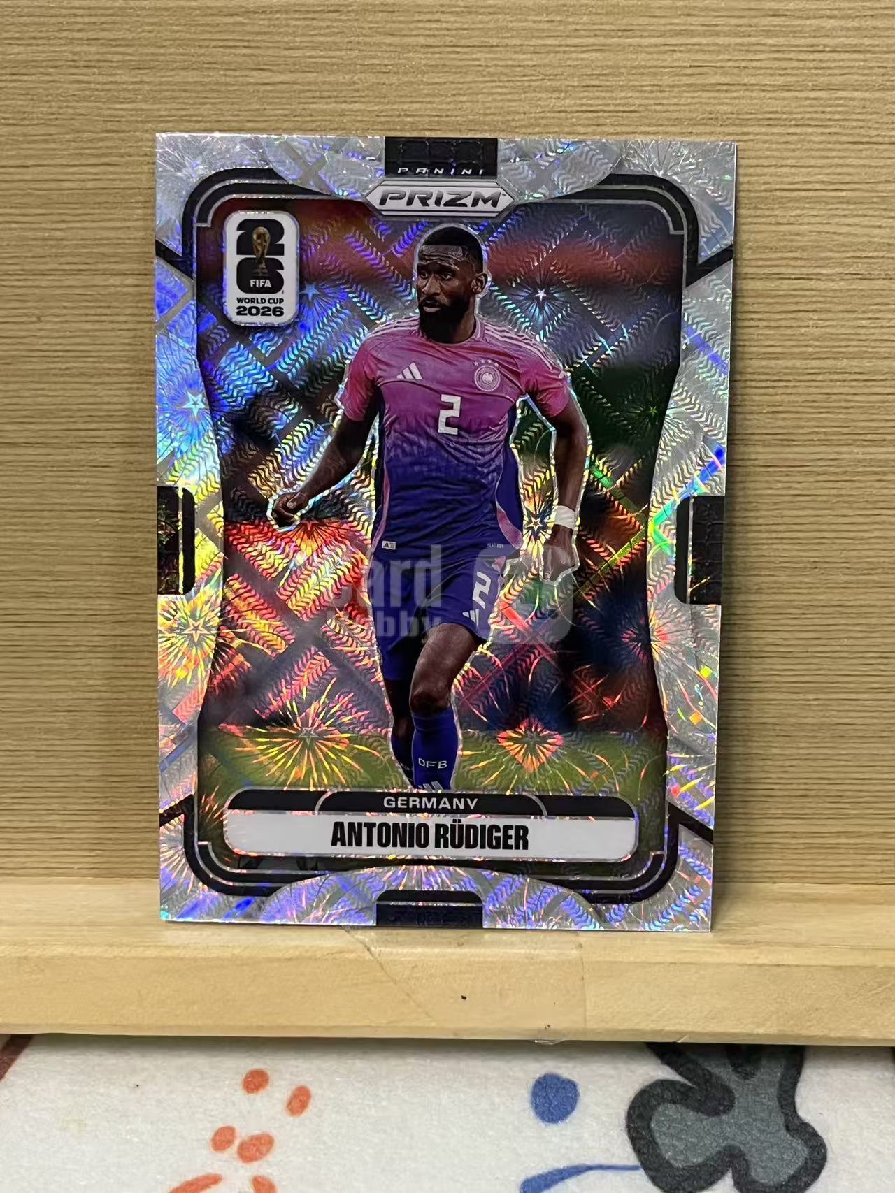 2026 Panini World Cup Prizm Antonio Rüdiger 吕迪格 德国 烟花折 银折 世界杯 实卡精美 卡品如图 LA-1