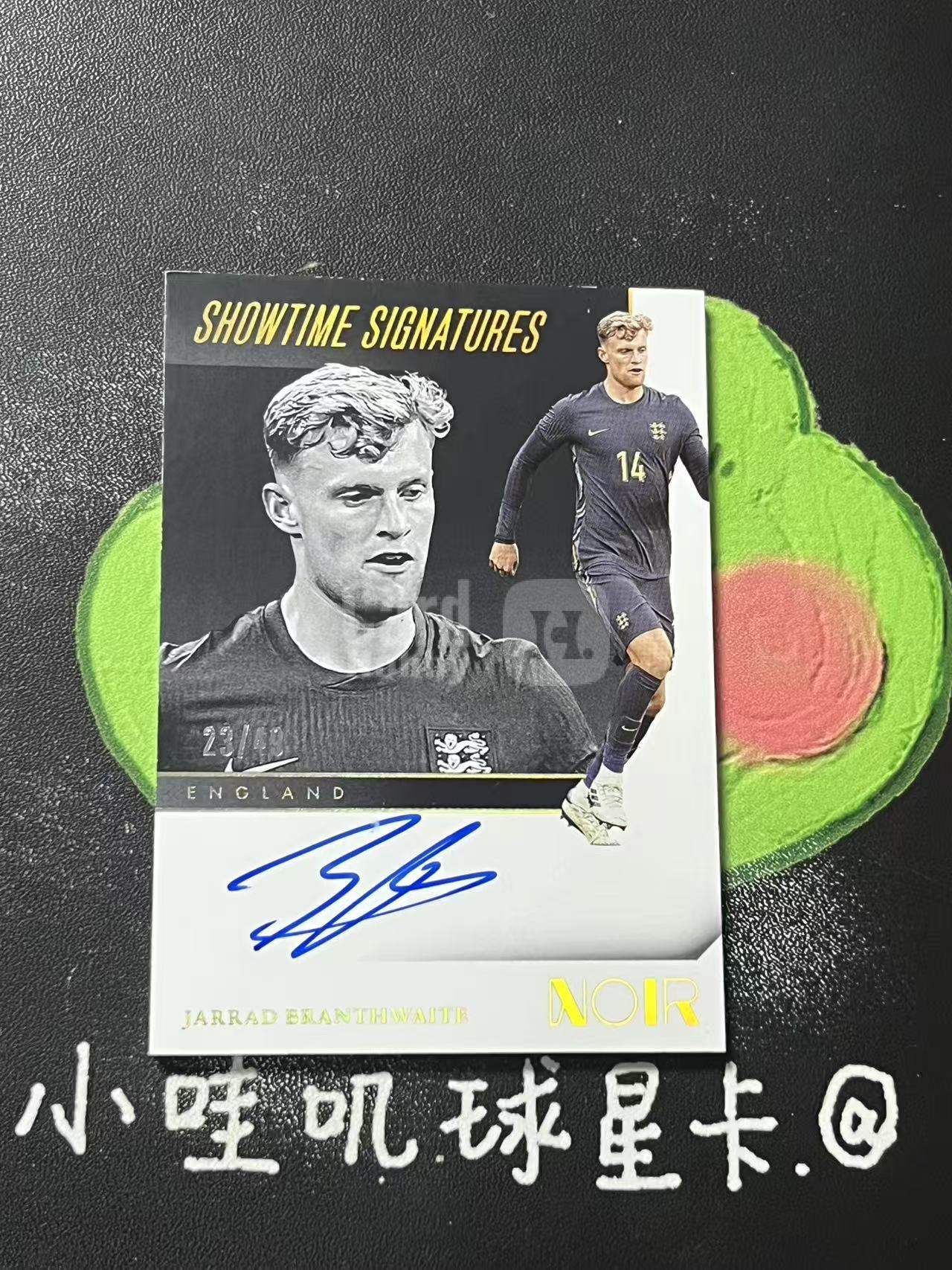 2024-25 Panini Noir Jarrad Branthwaite 诺尔 英格兰 布兰斯韦特 49编 签字 卡签 走秀签 微瑕如图【ZYP代拍】暴暴
