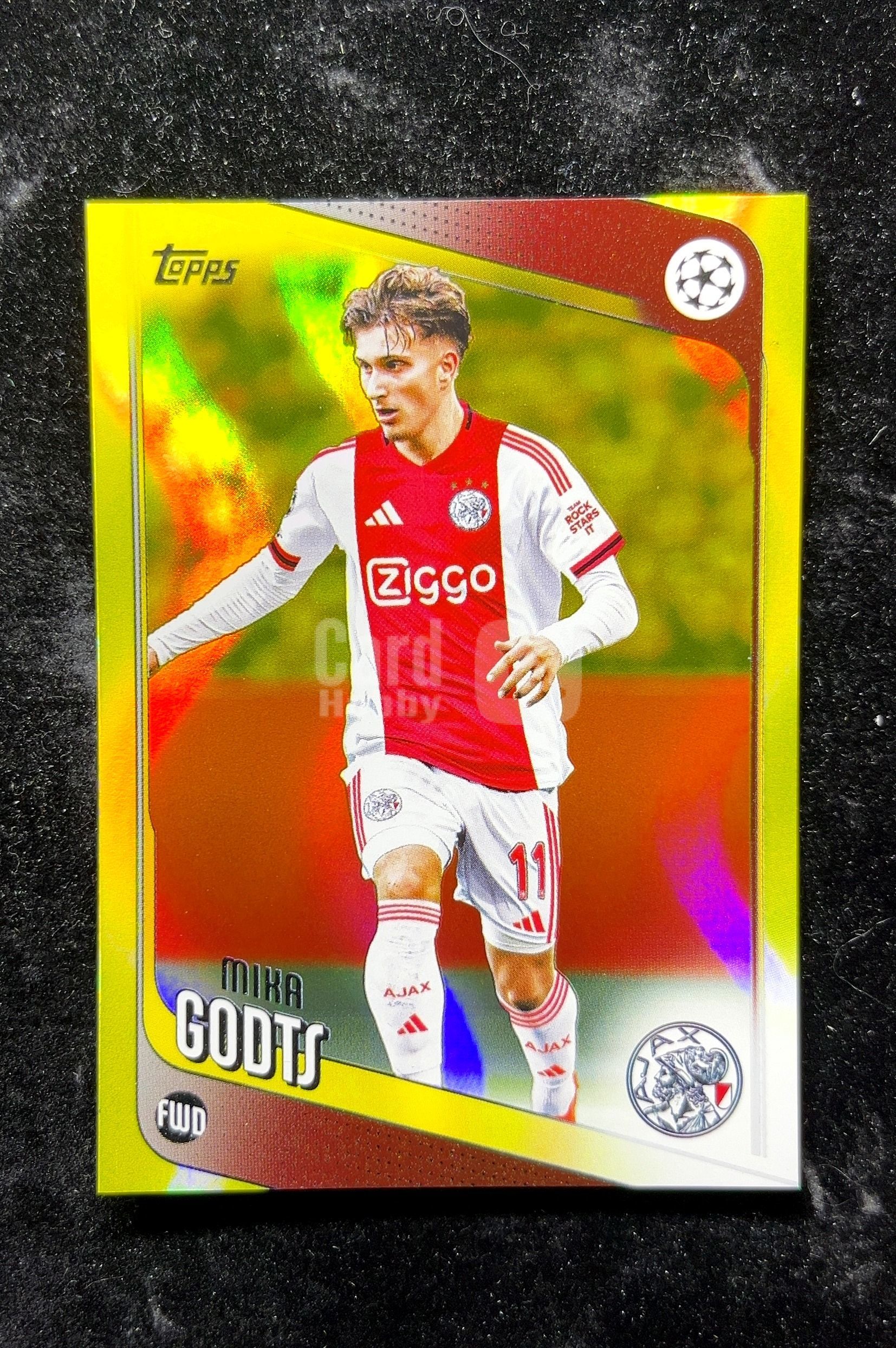 【小白1%代卖】2026 Topps Mika Godts 米卡·戈茨 黄变形虫折 折射 卡品如图 高价值 #101 AFC Ajax 阿贾克斯 0702