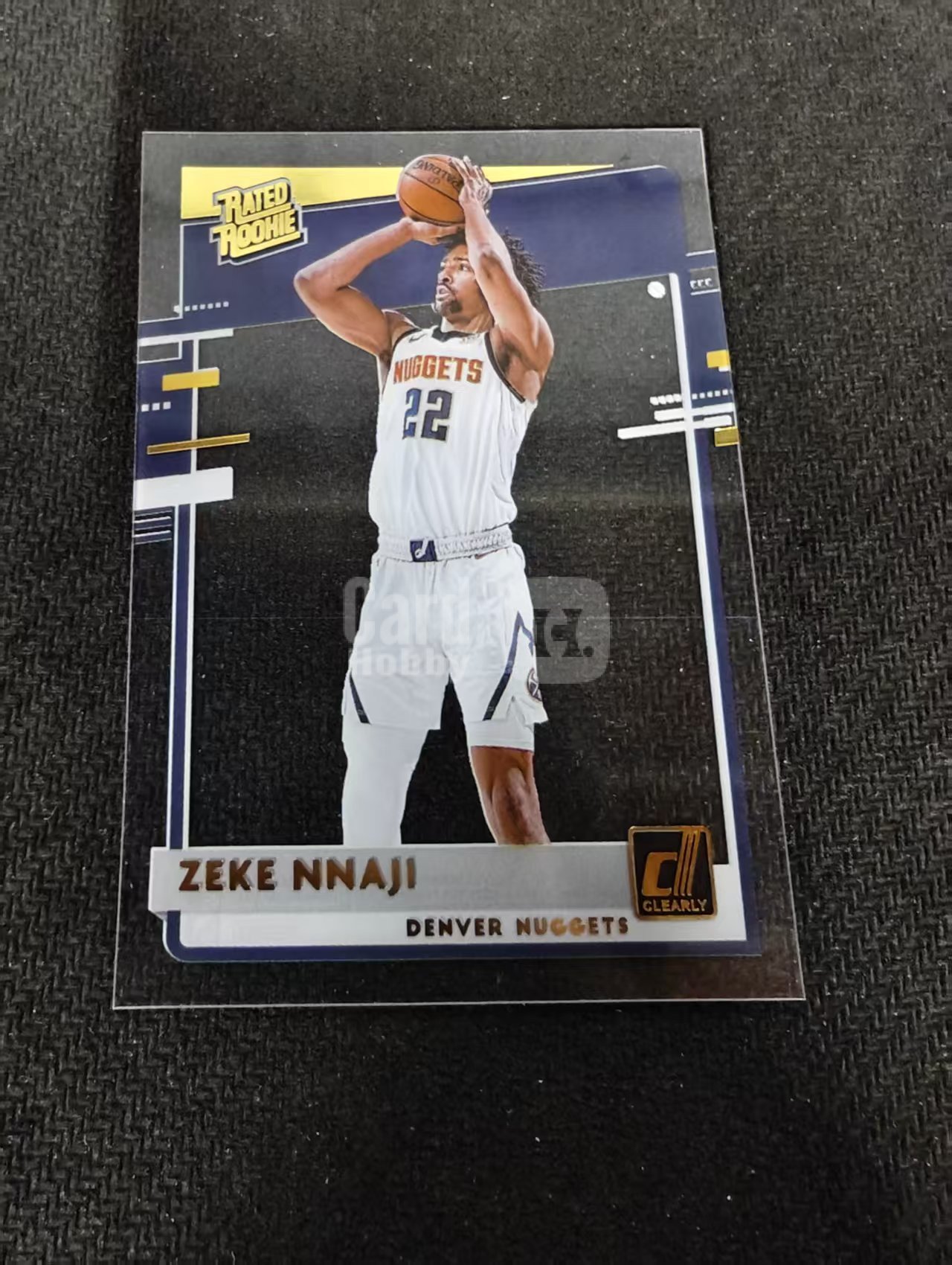 2020-21 Panini Clearly Donruss Zeke Nnaji 纳吉 rc新秀 掘金 杜蕾斯 胶片 划痕 边角瑕疵 #79