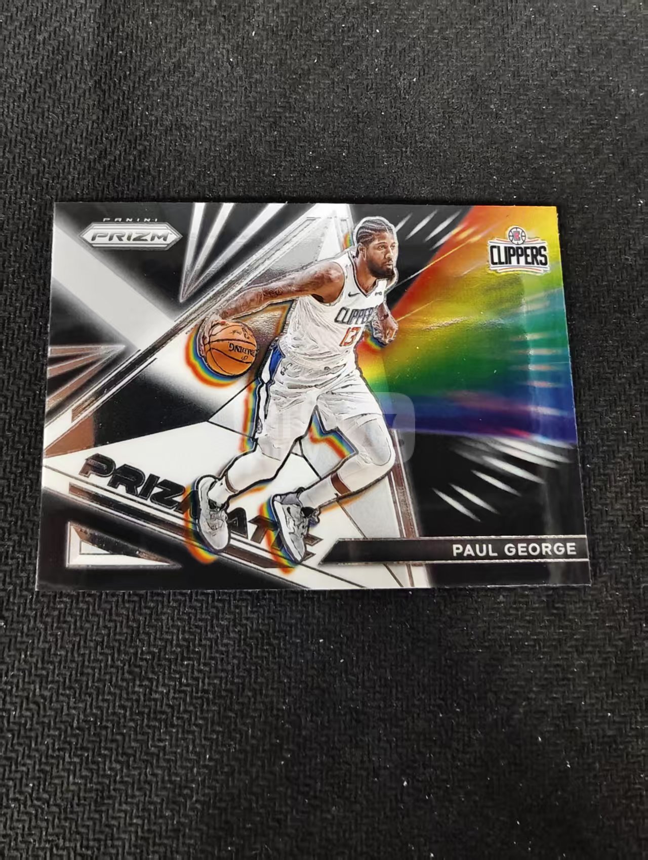 【可合并,不累计】2021-22 Panini Prizm Paul George 快船 保罗 乔治 Prizmatic 特卡 不保卡品 介意勿拍 #13