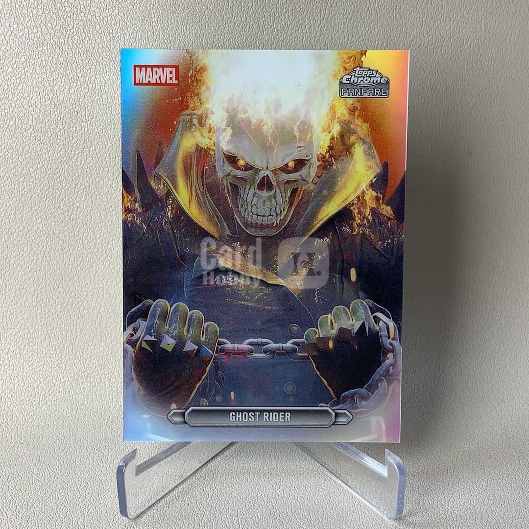 2026 Topps Marvel (MCU) Comics Chrome 漫威TC Ghost Rider 恶灵骑士 大比例 Fanfare特卡 银折 折射 #FF-16 品相如图 凑套必备 慕总