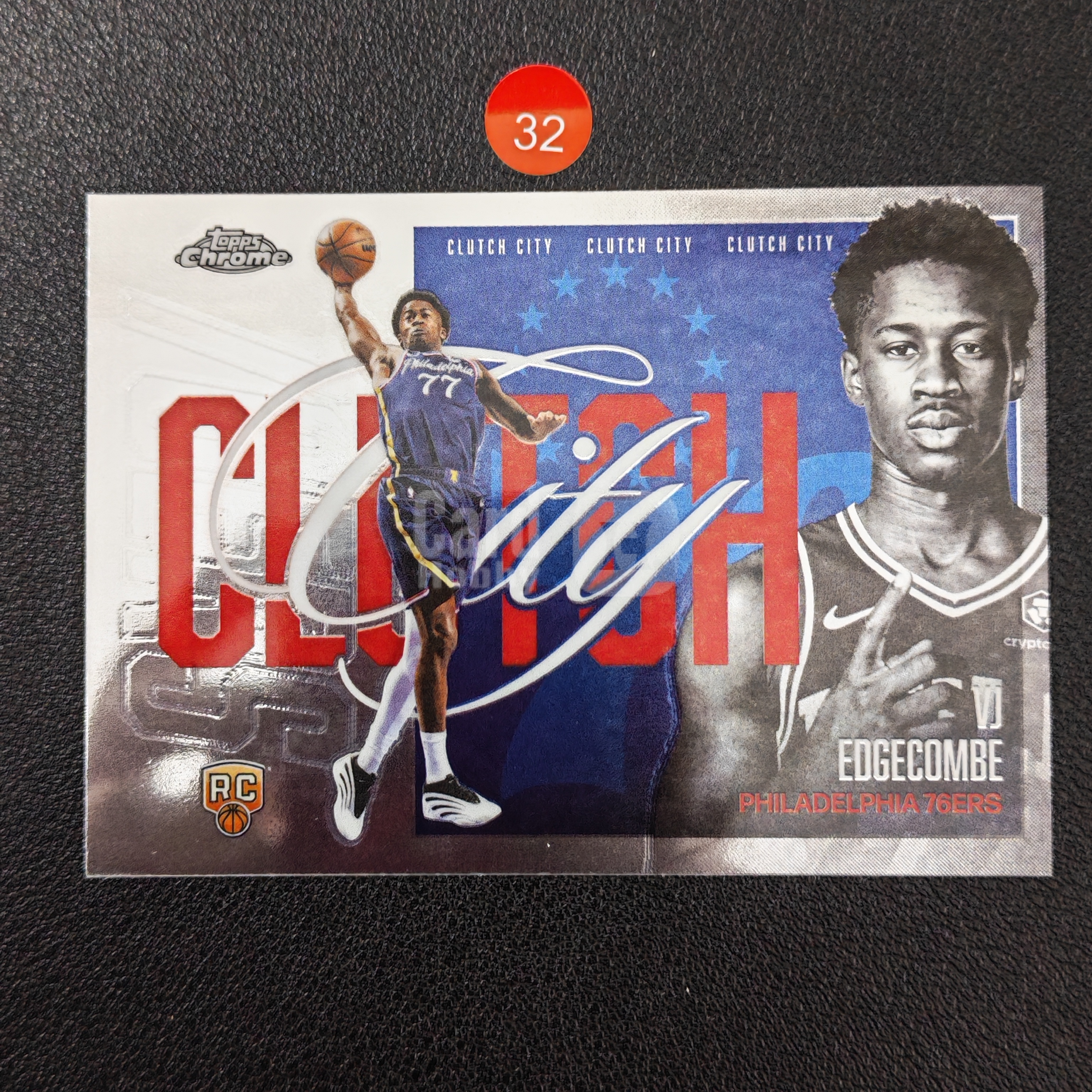 【鹰歌拍卖】VJ·埃奇库姆 VJ Edgecombe 费城76人 新秀RC 关键之城特卡|2026 Topps Chrome 探花 76人新核 天赋爆表 未来可期 凑套必备 不保卡品 #momo