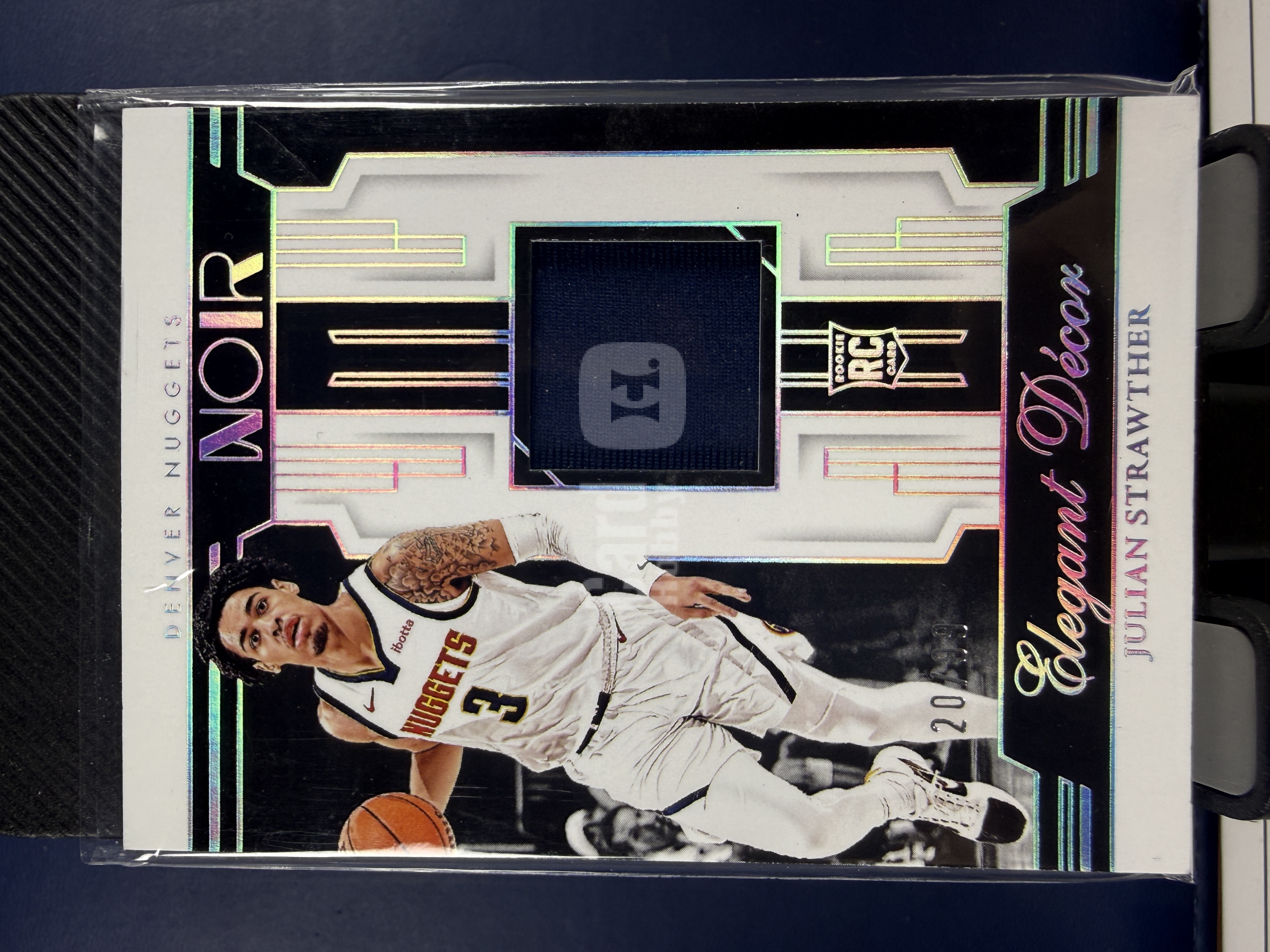 2023-24 Panini Noir 掘金 朱利安·斯特劳瑟 新秀 球衣切割 99编(海绵)