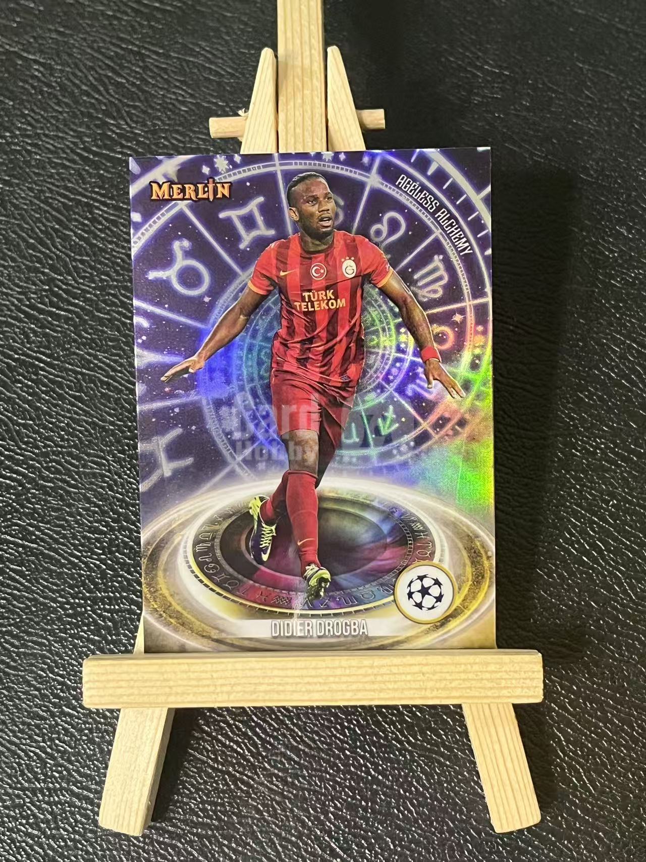 2024 Topps merlin Didier Drogba 德罗巴 加拉塔萨雷 特卡 欧冠 梅林 银折 实卡精美 卡品如图 LZ5