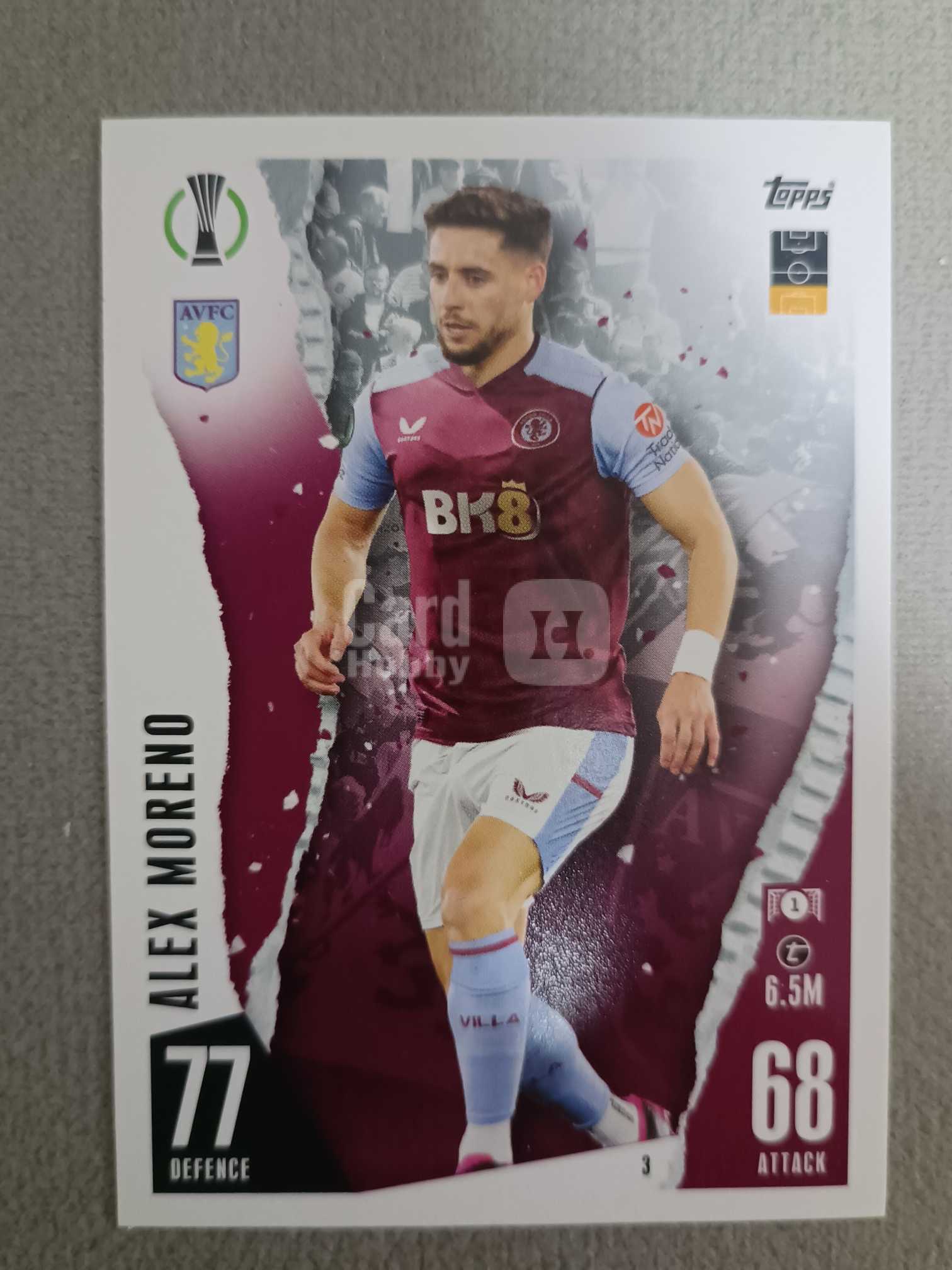 2023 Topps Match Attax Alex Moreno 【接代拍】游戏版 base 纸卡 阿莱克斯·莫雷诺 西班牙🇪🇸 阿斯顿维拉 赫罗纳 皇家贝蒂斯 巴列卡诺 埃尔切 马略卡队迷人迷