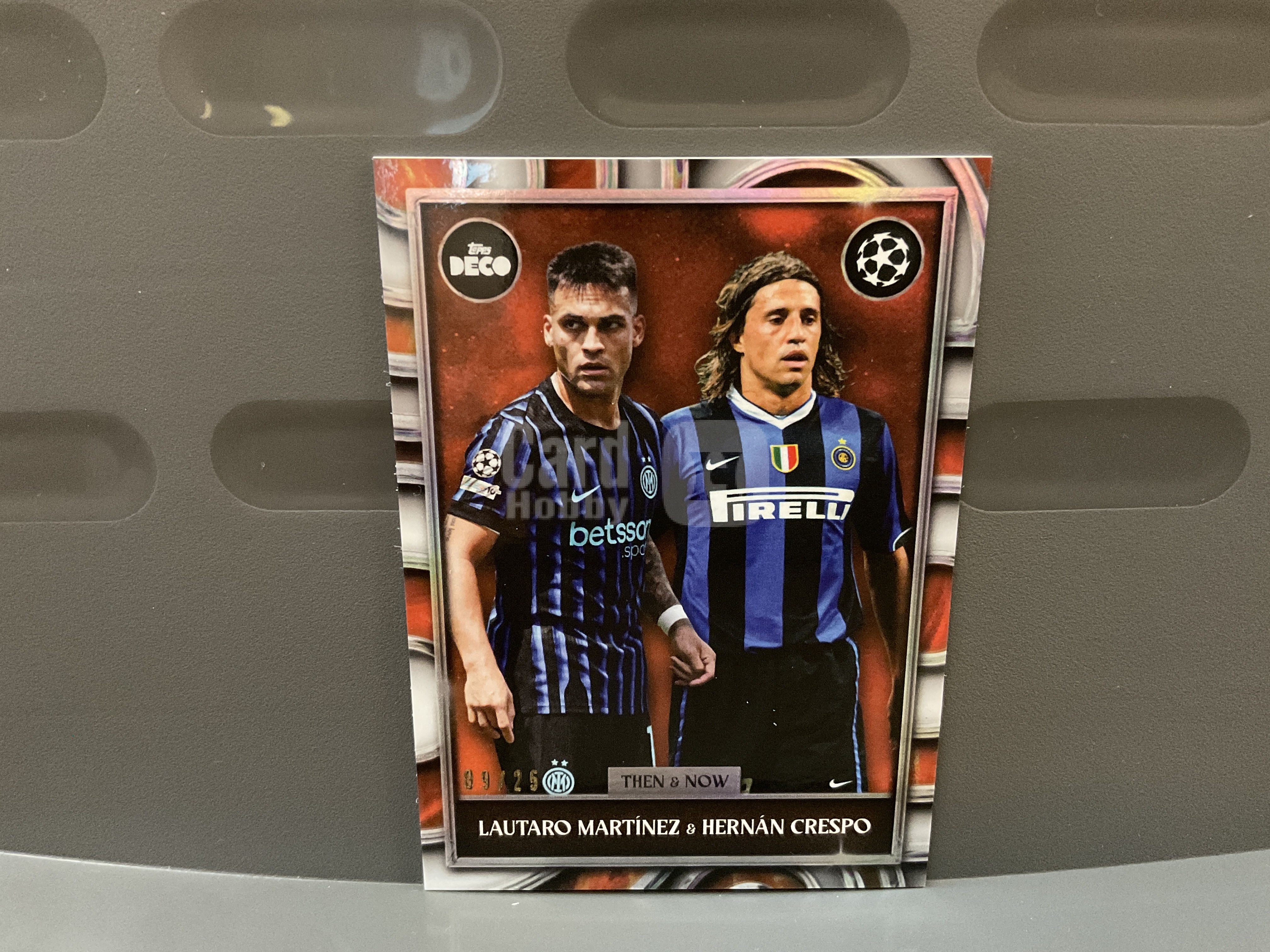 2025 Topps Deco Lautaro Martinez/Hernan Crespo #25编 国际米兰 劳塔罗 德科 马丁内斯 Martínez 阿根廷 克雷斯波 折射 欧冠 国米