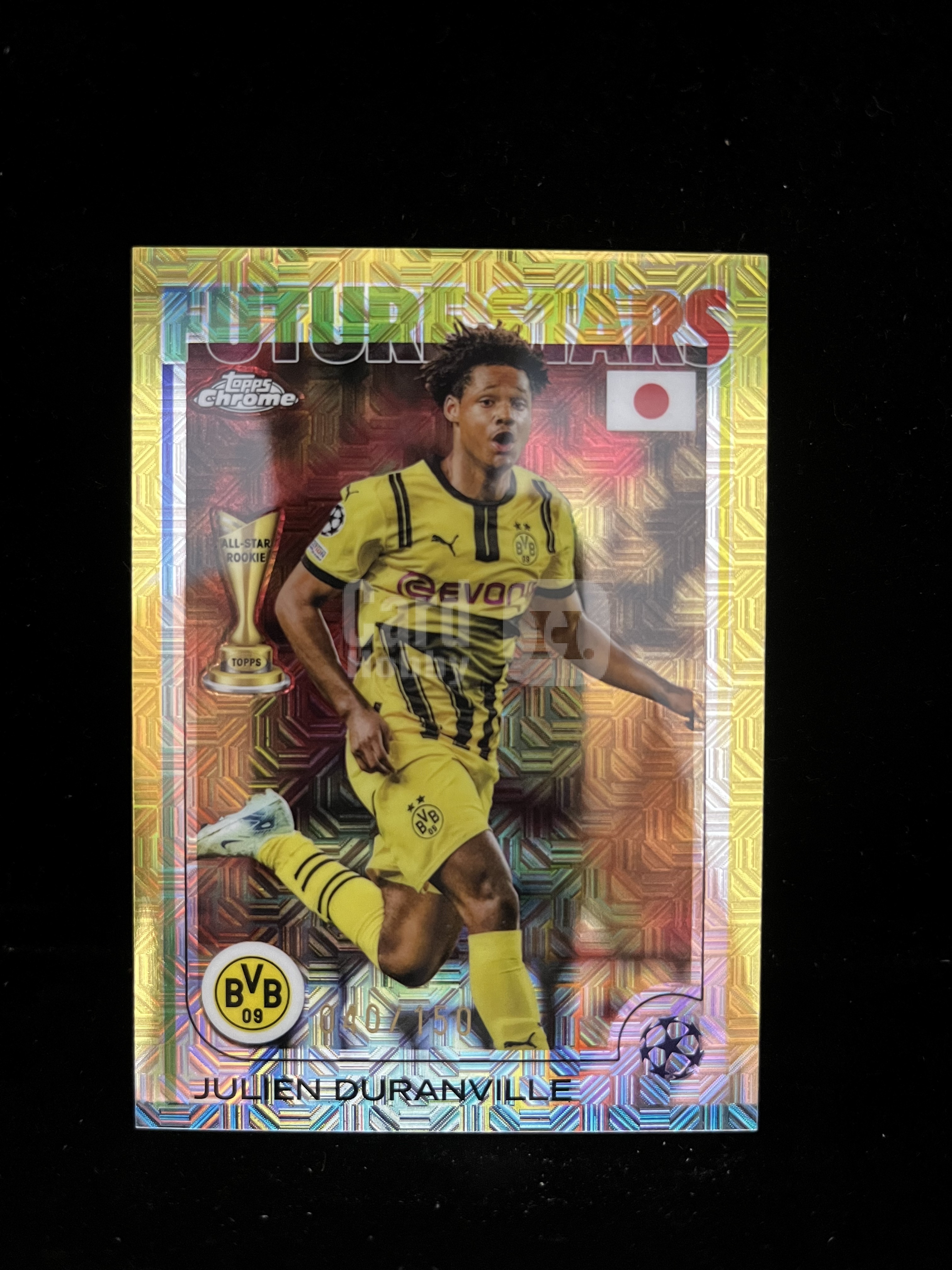 免费代拍 2025 Topps Chrome 欧冠 迪朗维尔 040/150编 折射 卡品如图#B093