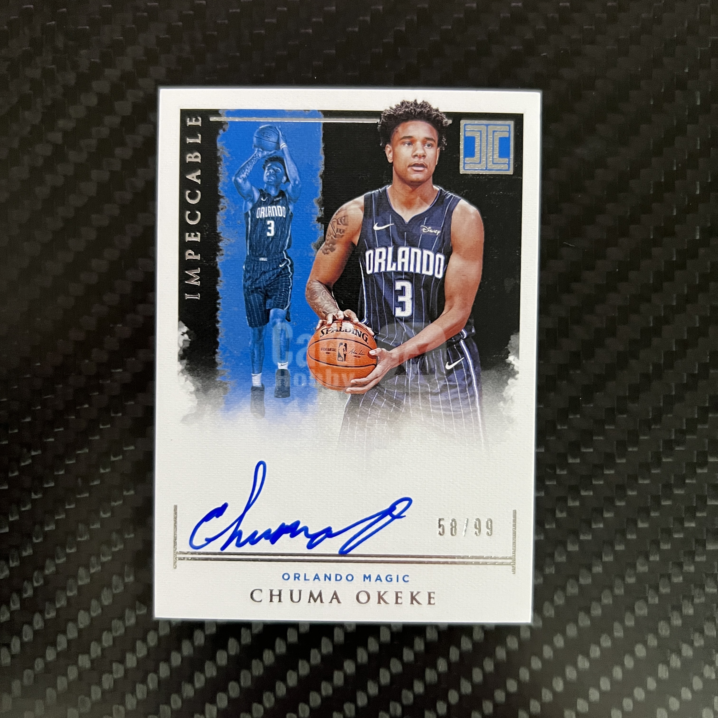 2019-20 Panini Impeccable Chuma Okeke RC 【杰克森拍卖】丘马 奥基基 魔术 新秀 99编 签字 卡签 小真金 有瑕疵 介意勿拍 超