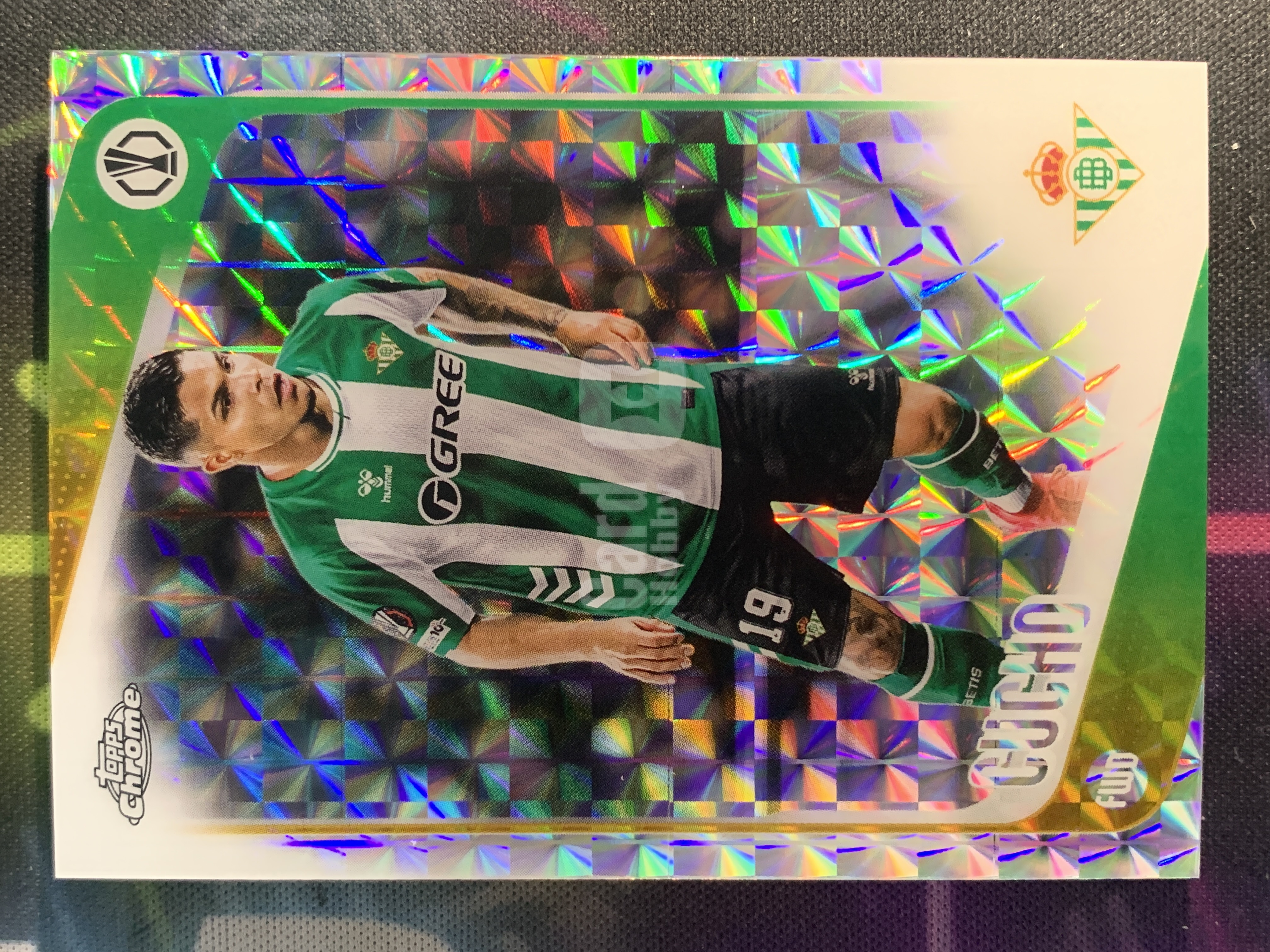 2025-26 Topps Chrome Cucho Hernández 【逸潮玩】欧联 库乔 碎冰折 折射 西甲贝蒂斯主力哥伦比亚前锋 哥伦比亚国脚 瑕疵如图 qlm 117