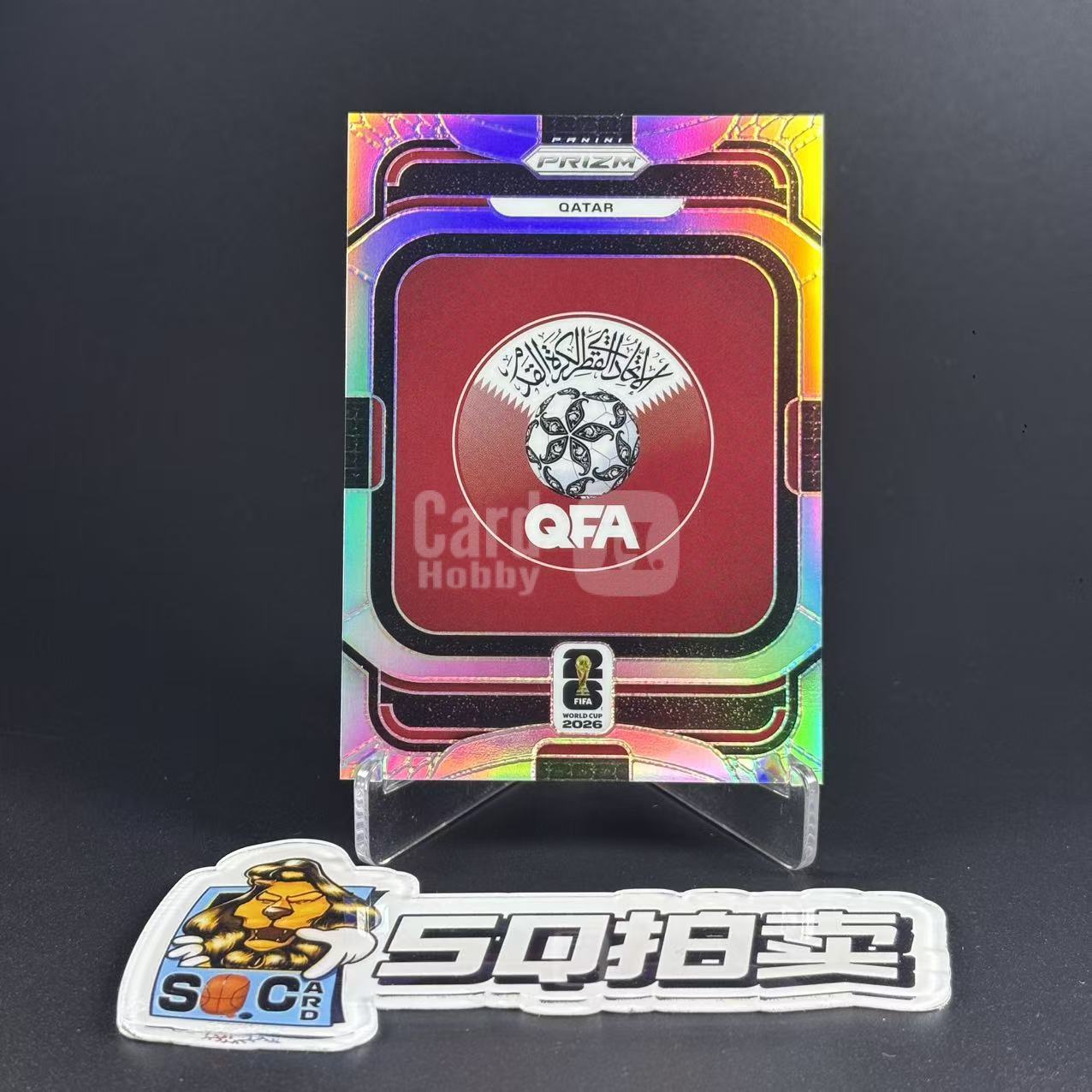 2026 Panini Prizm World Cup Qatar 【SQ拍卖】世界杯PZ FIBA 卡塔尔 Team Badges 队徽 队标 特卡 银折 折射 大比例 SP 专收必备 带折/犯困